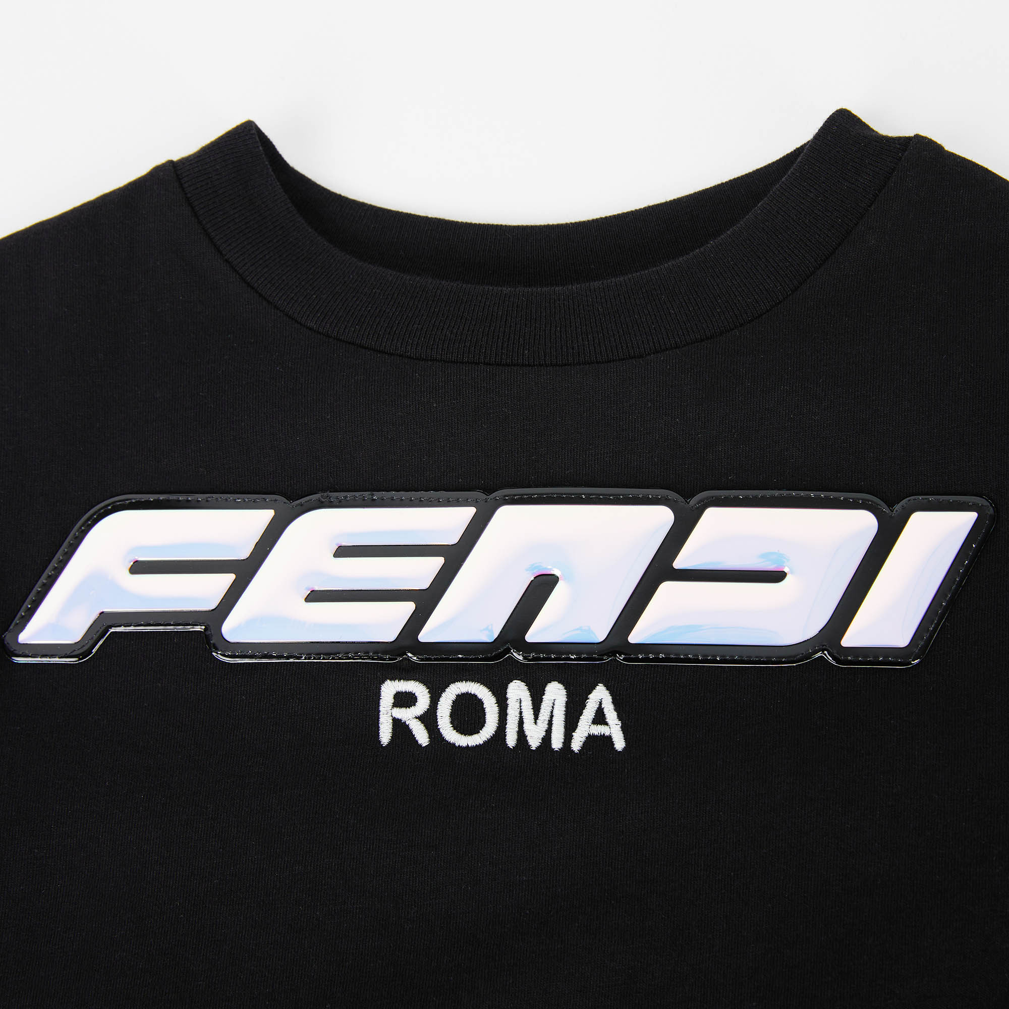 Boys & Girls Black Cotton T-Shirt