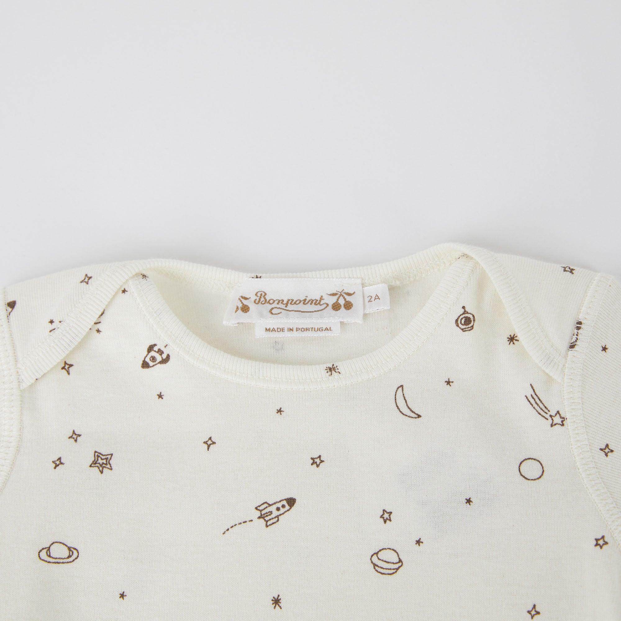 Baby Boys White Printed Cotton Set