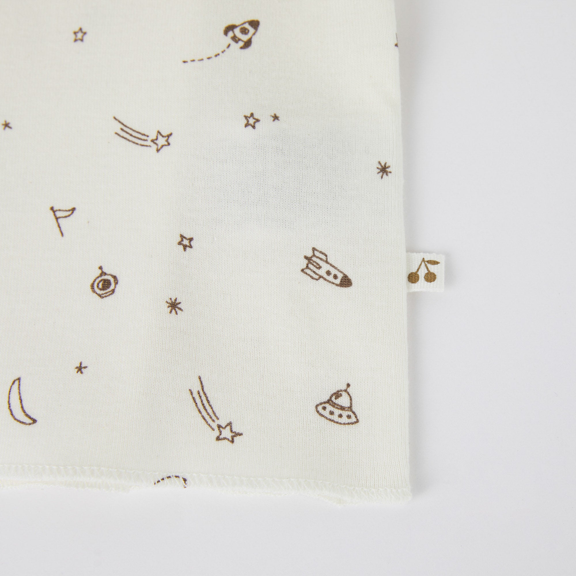 Baby Boys White Printed Cotton Set