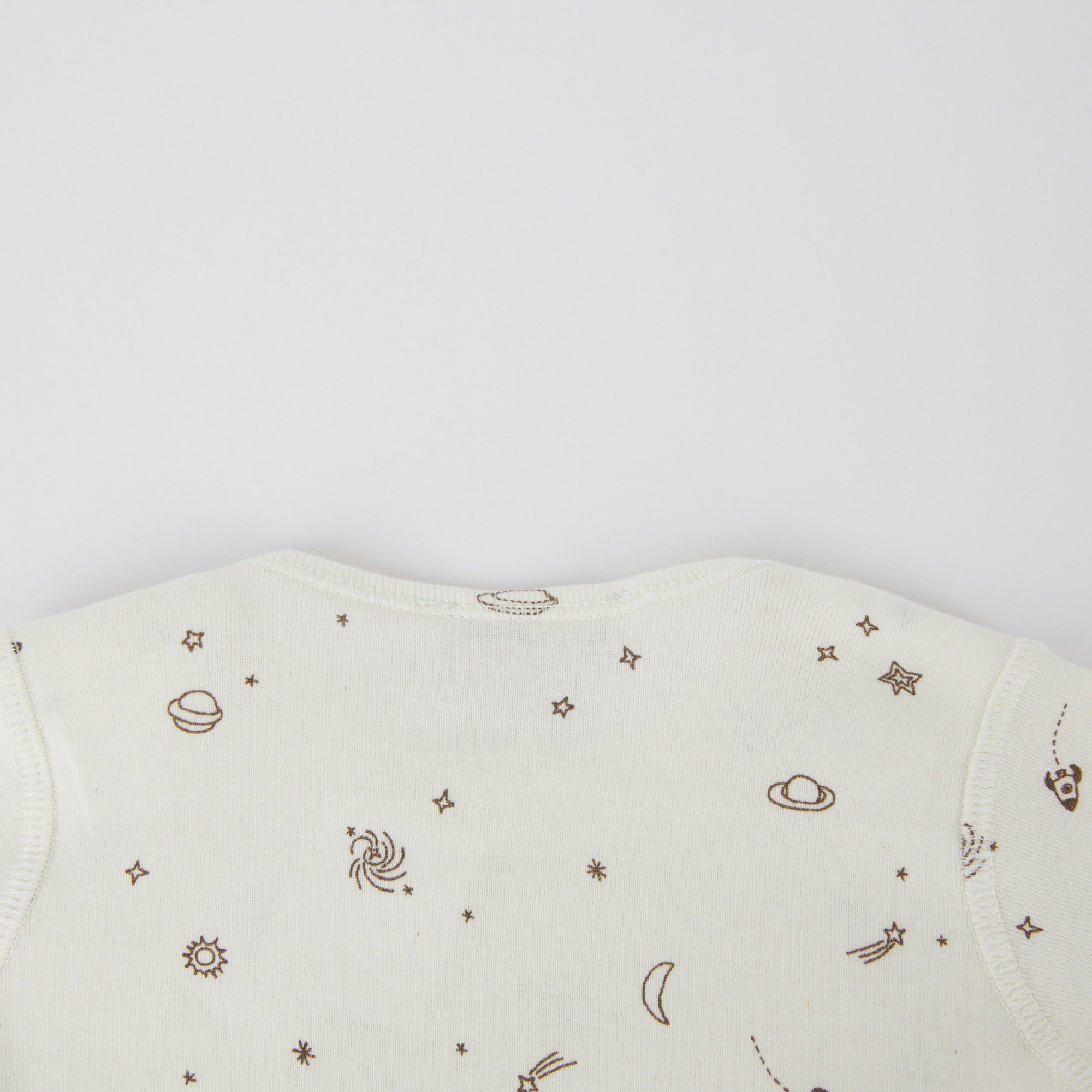 Baby Boys White Printed Cotton Set