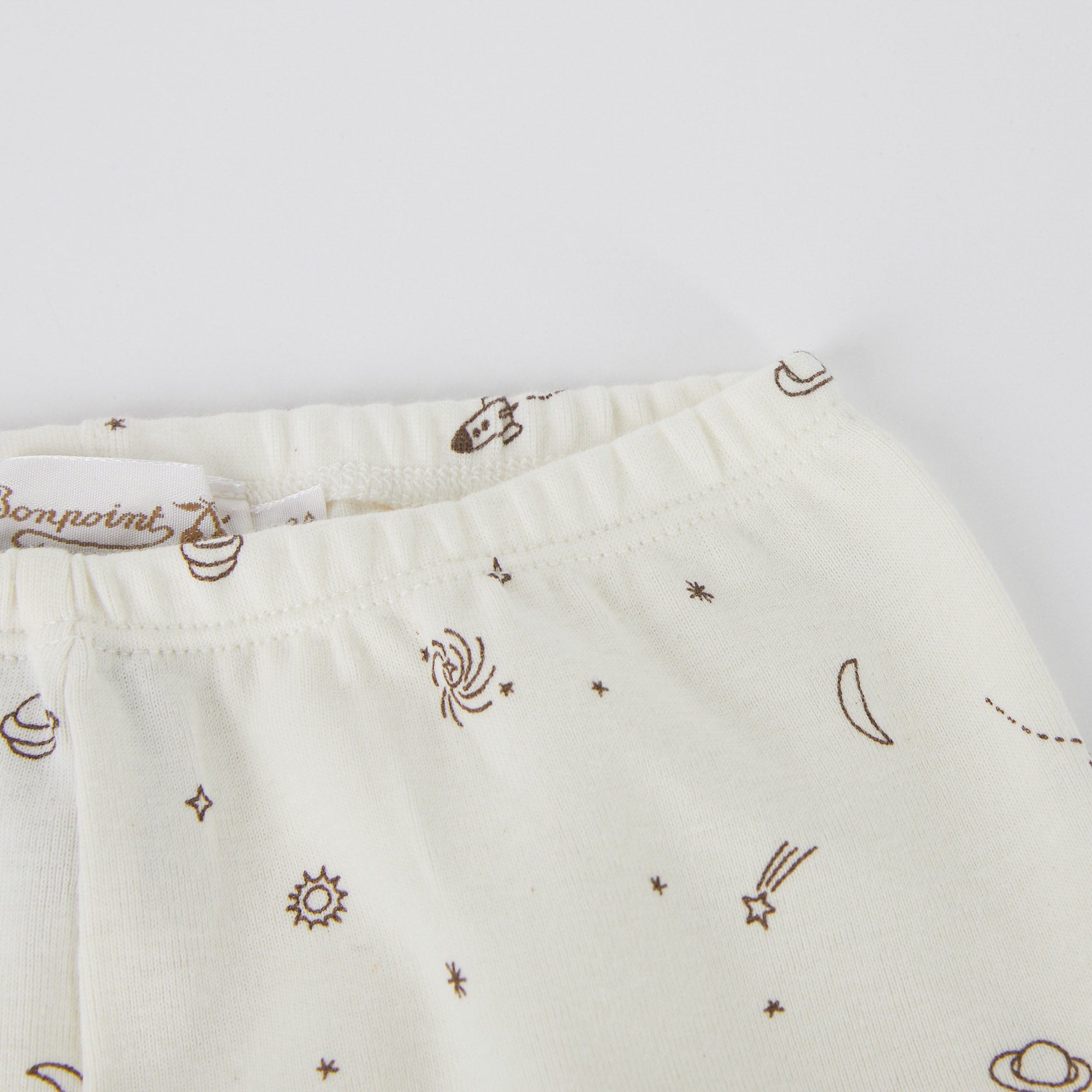 Baby Boys White Printed Cotton Set