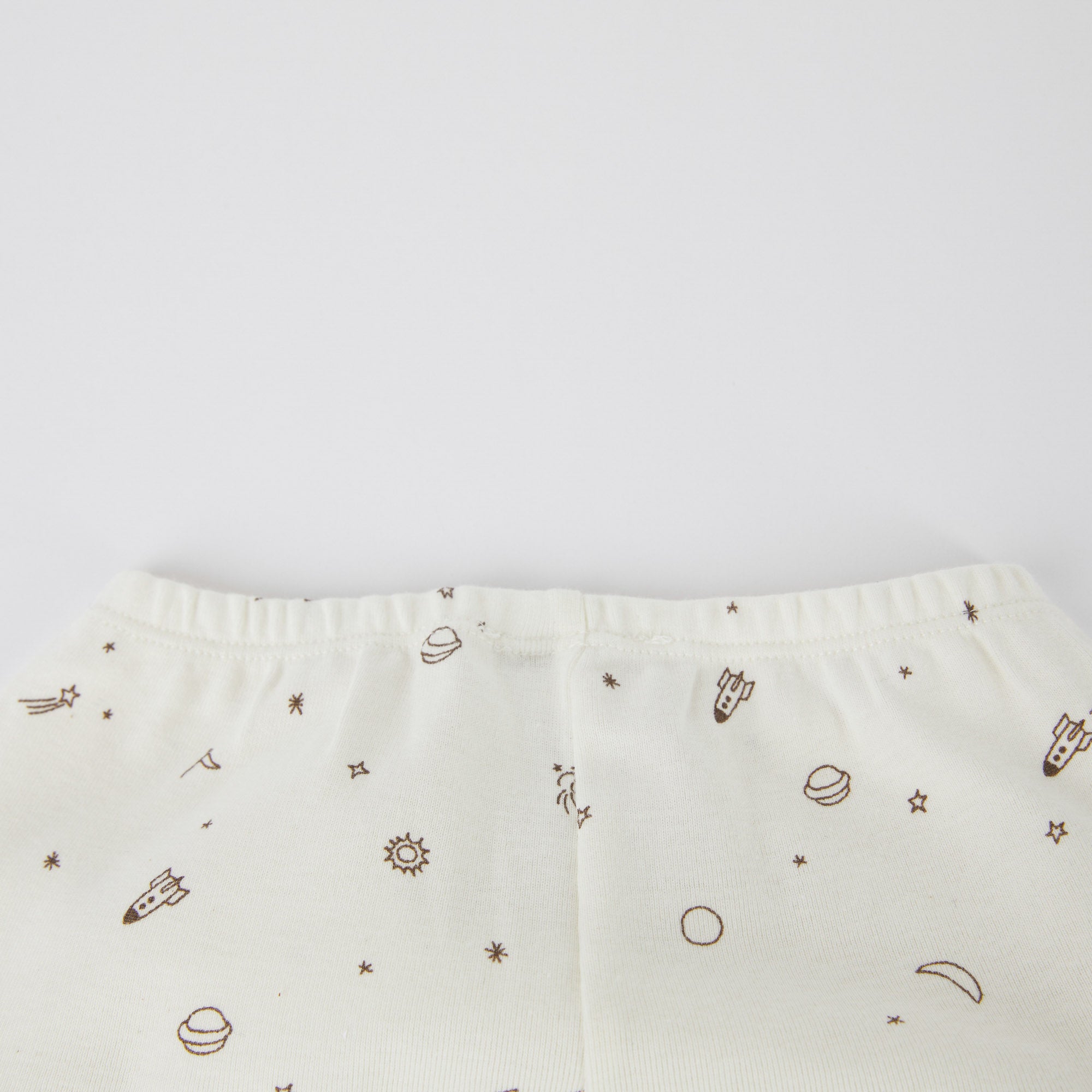 Baby Boys White Printed Cotton Set