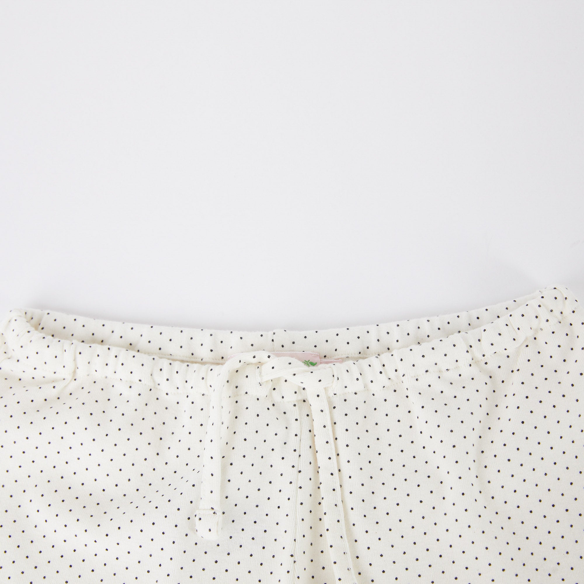 Girls White Dots Cotton Nightwear Set