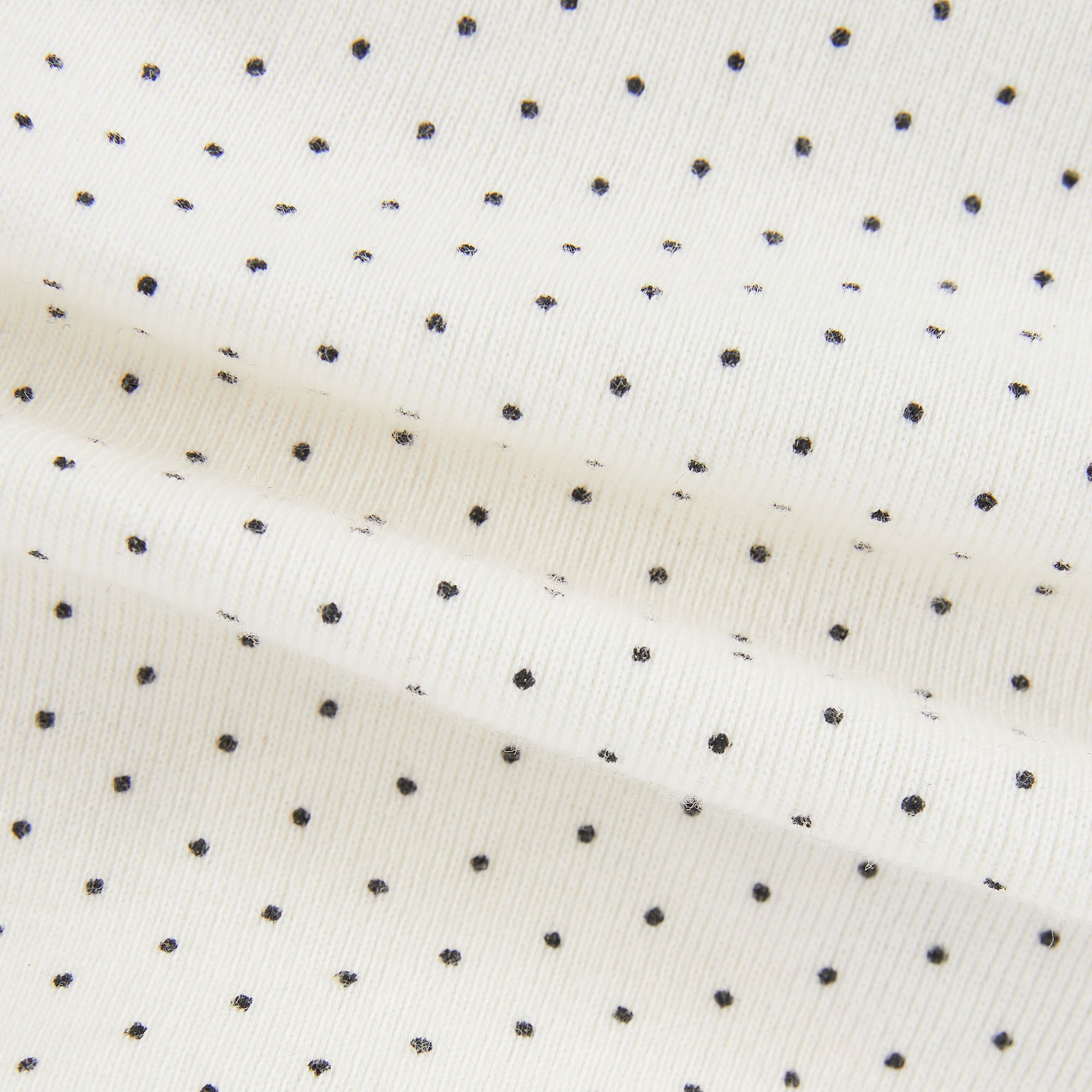 Girls White Dots Cotton Nightwear Set