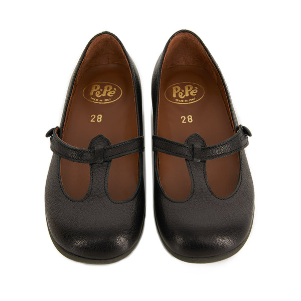 Girls Black Flat Shoes