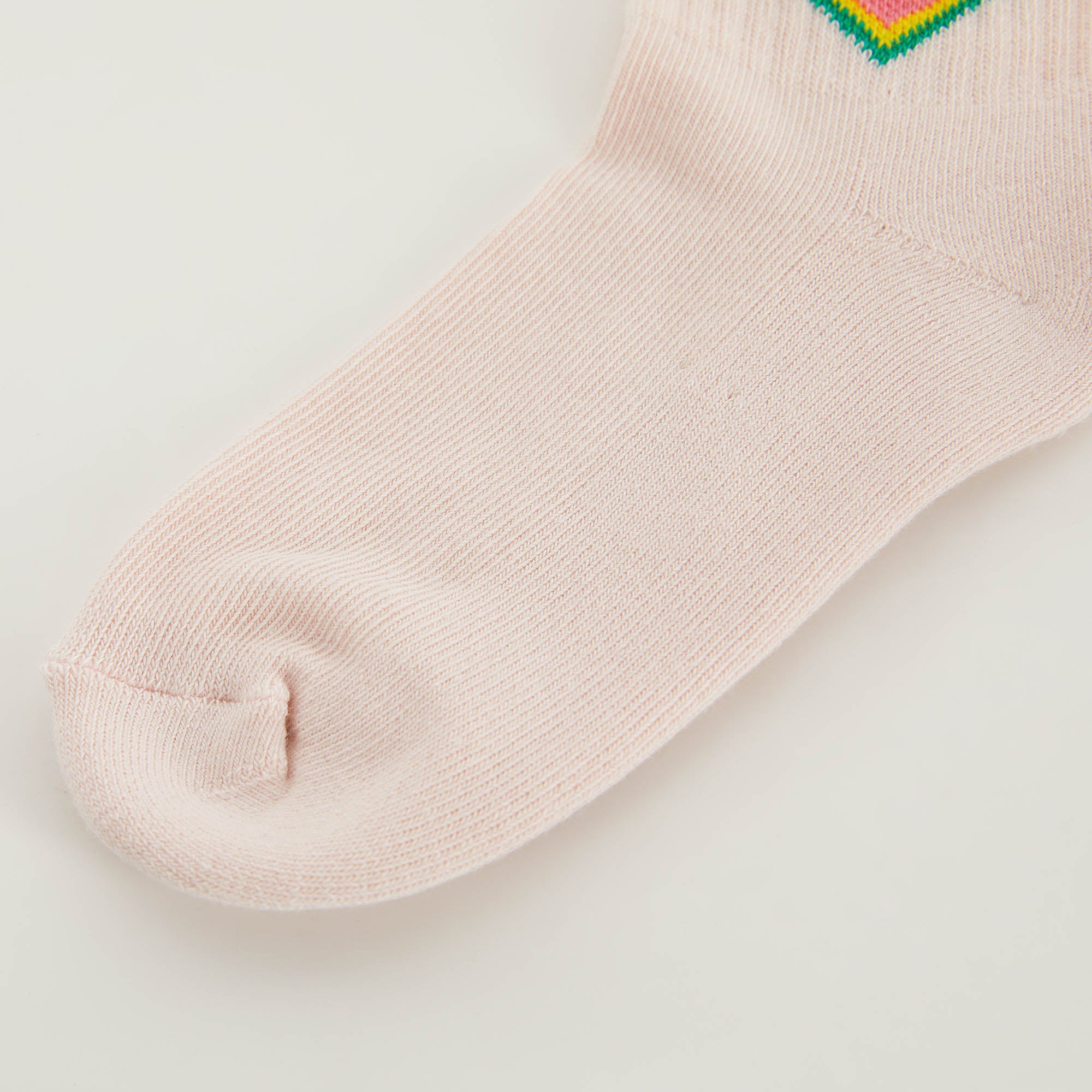 Girls Light Pink Cotton Socks