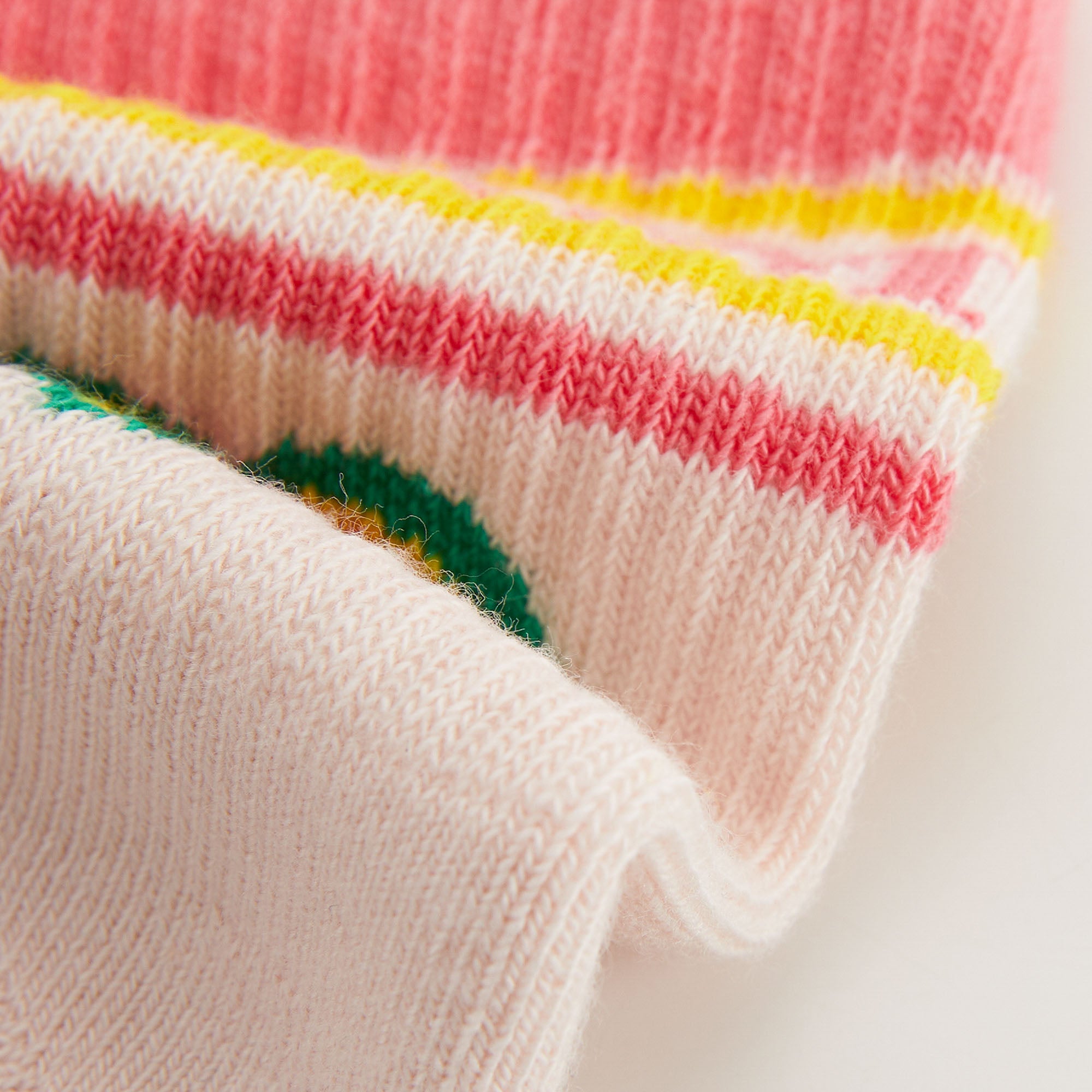 Girls Light Pink Cotton Socks