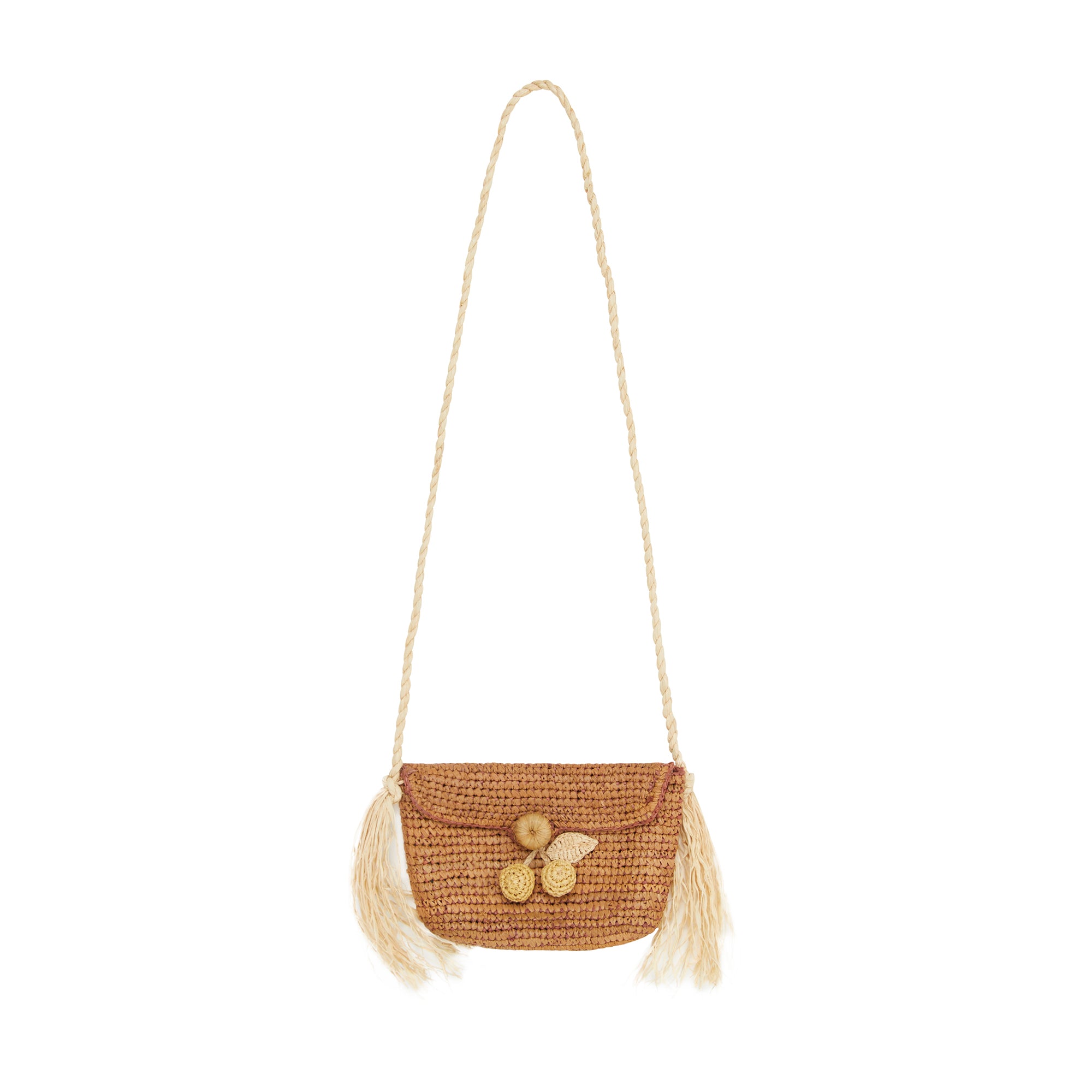 Girls Raphia Shoulder Bag