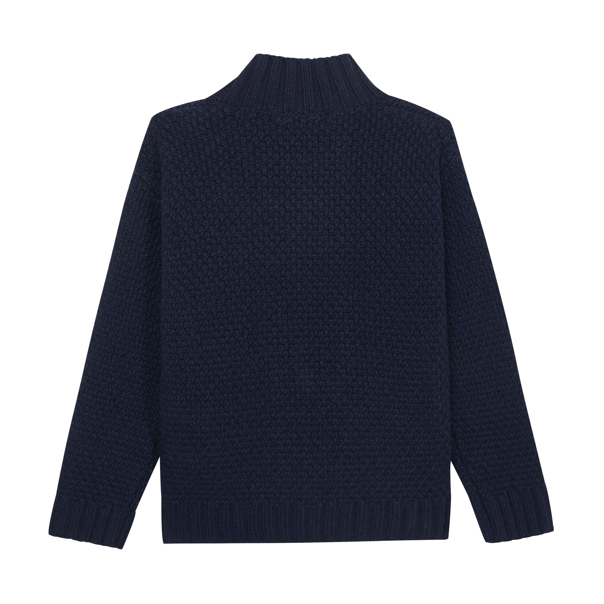 Boys Navy Wool Cardigan