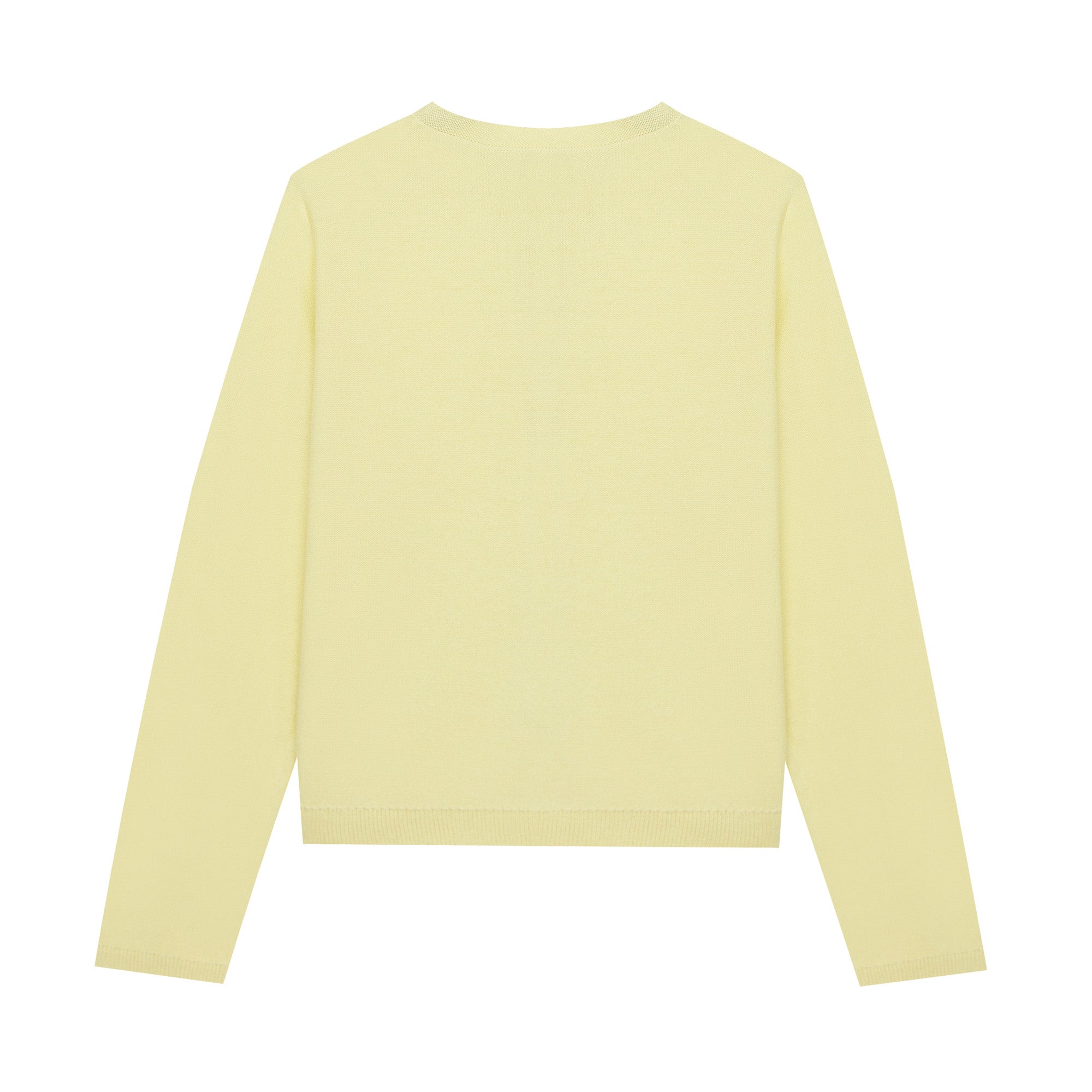 Girls Yellow Cotton Cardigan