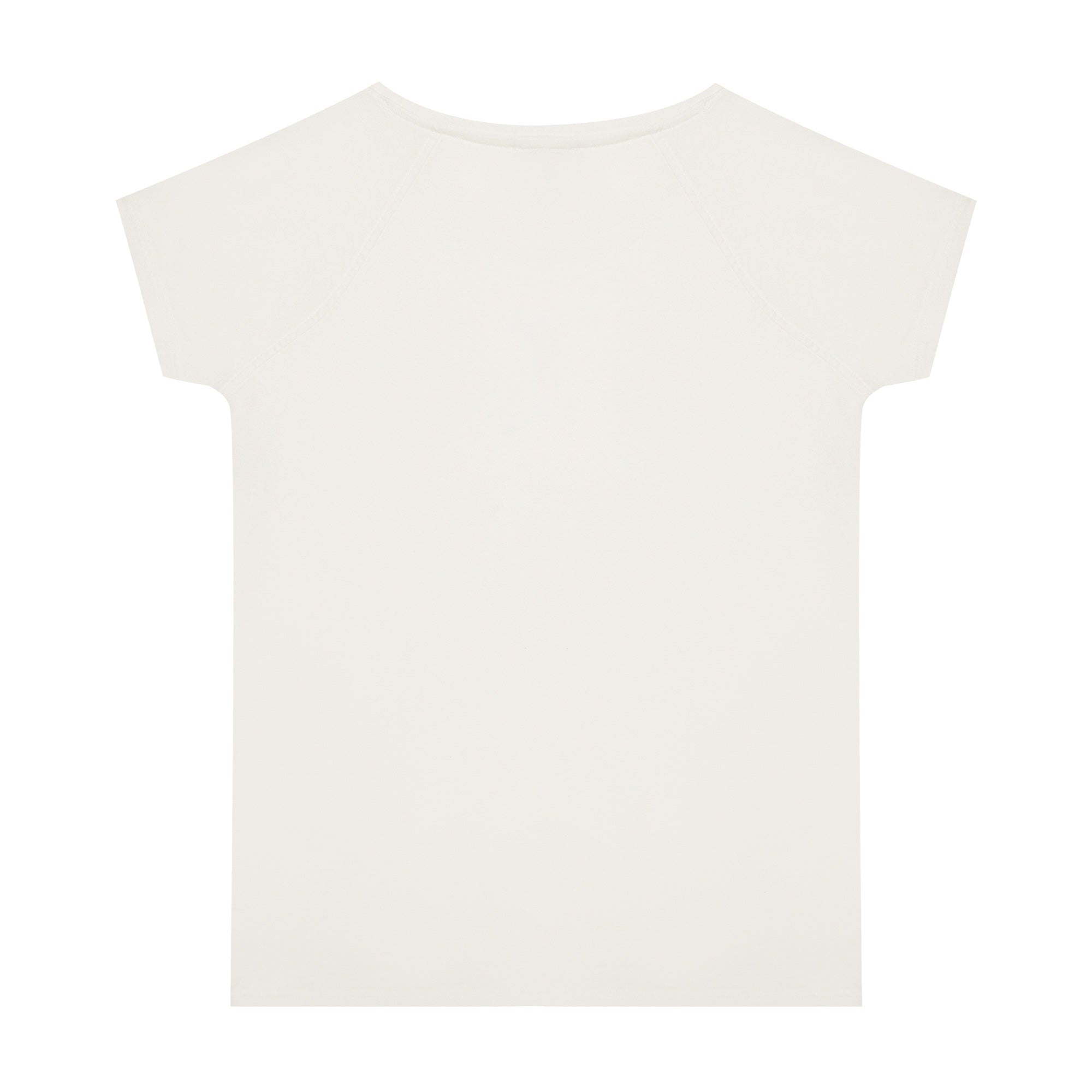 Girls White Cotton T-Shirt