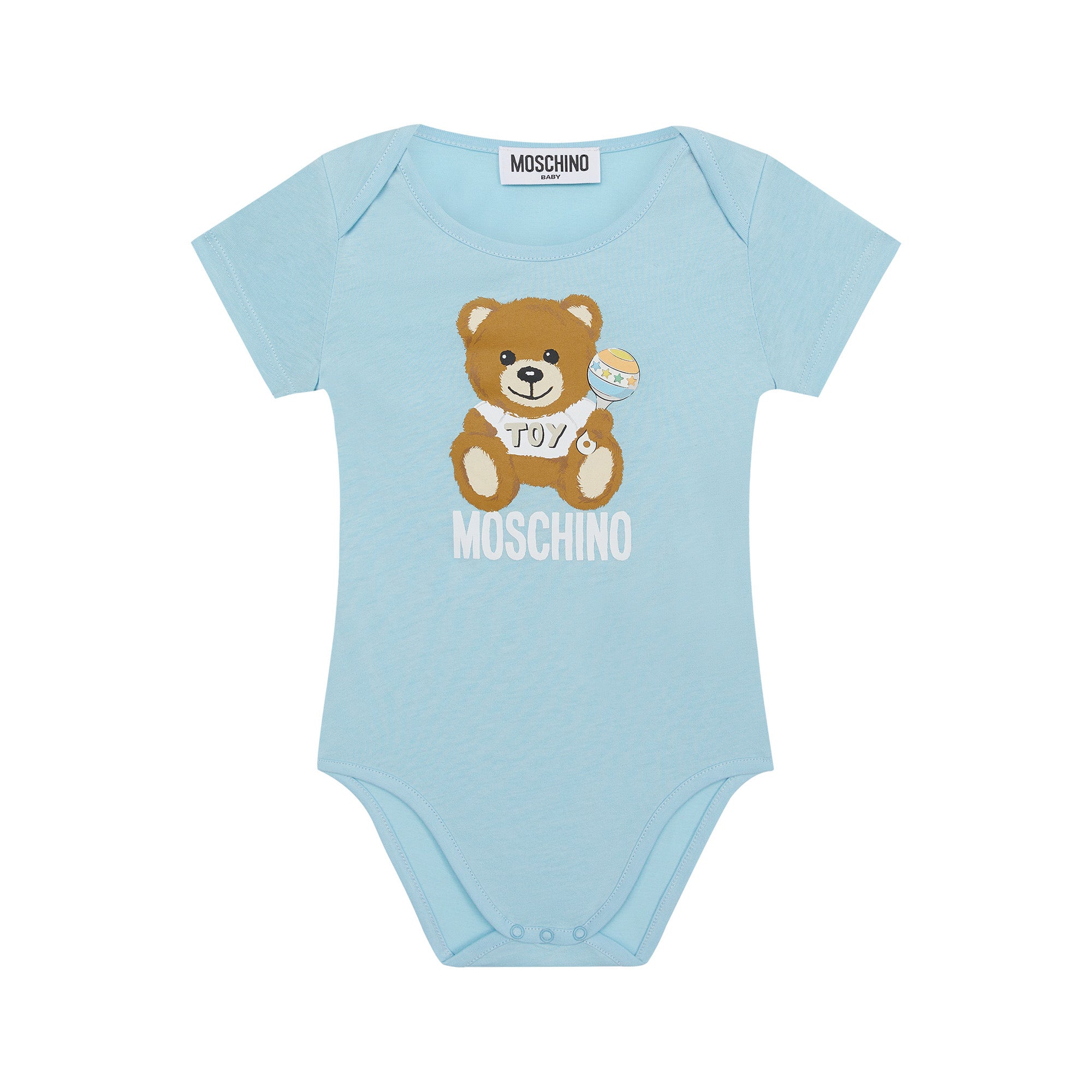 Baby Boys Blue Cotton Babysuit Set