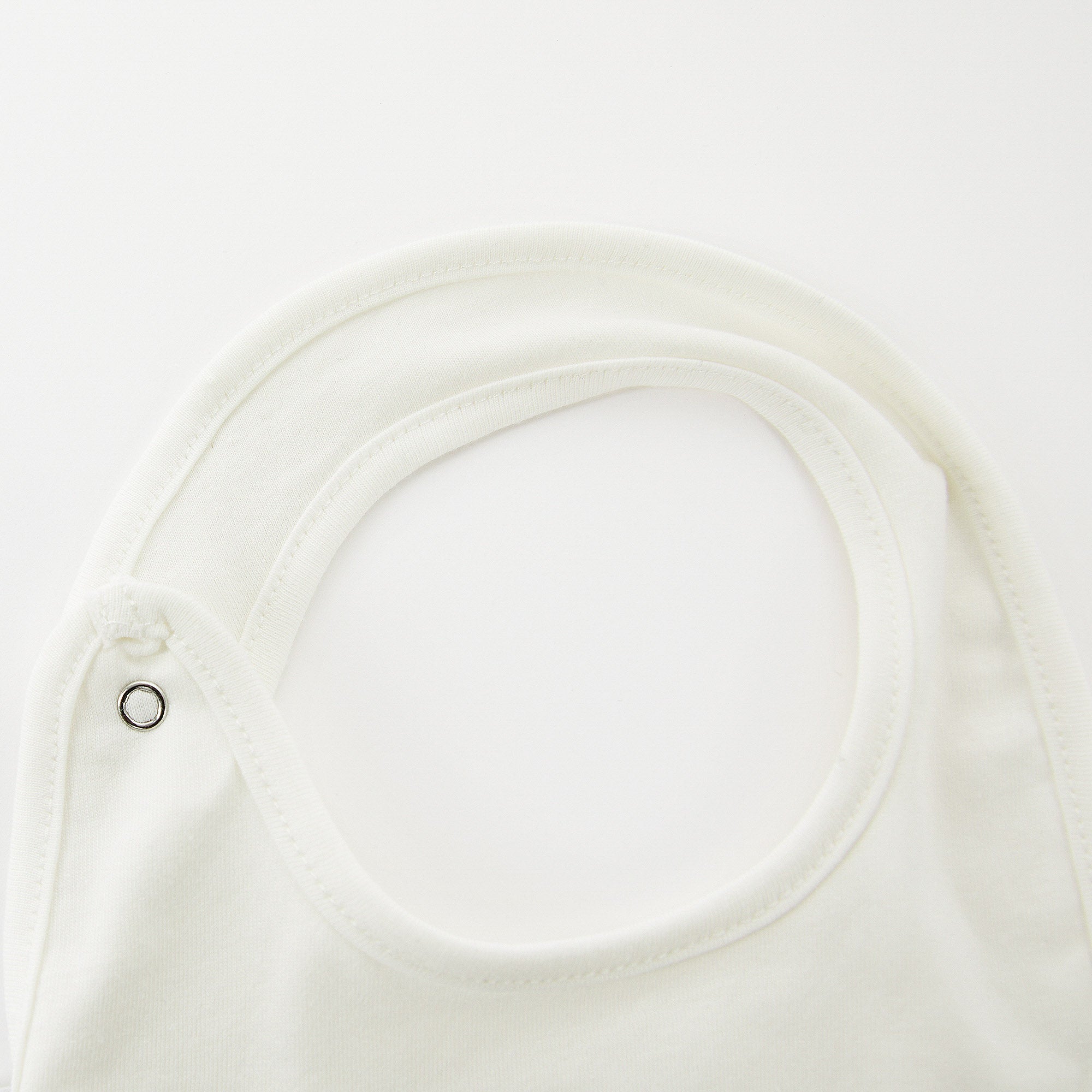 Baby Boys & Girls White Hat & Bib Set