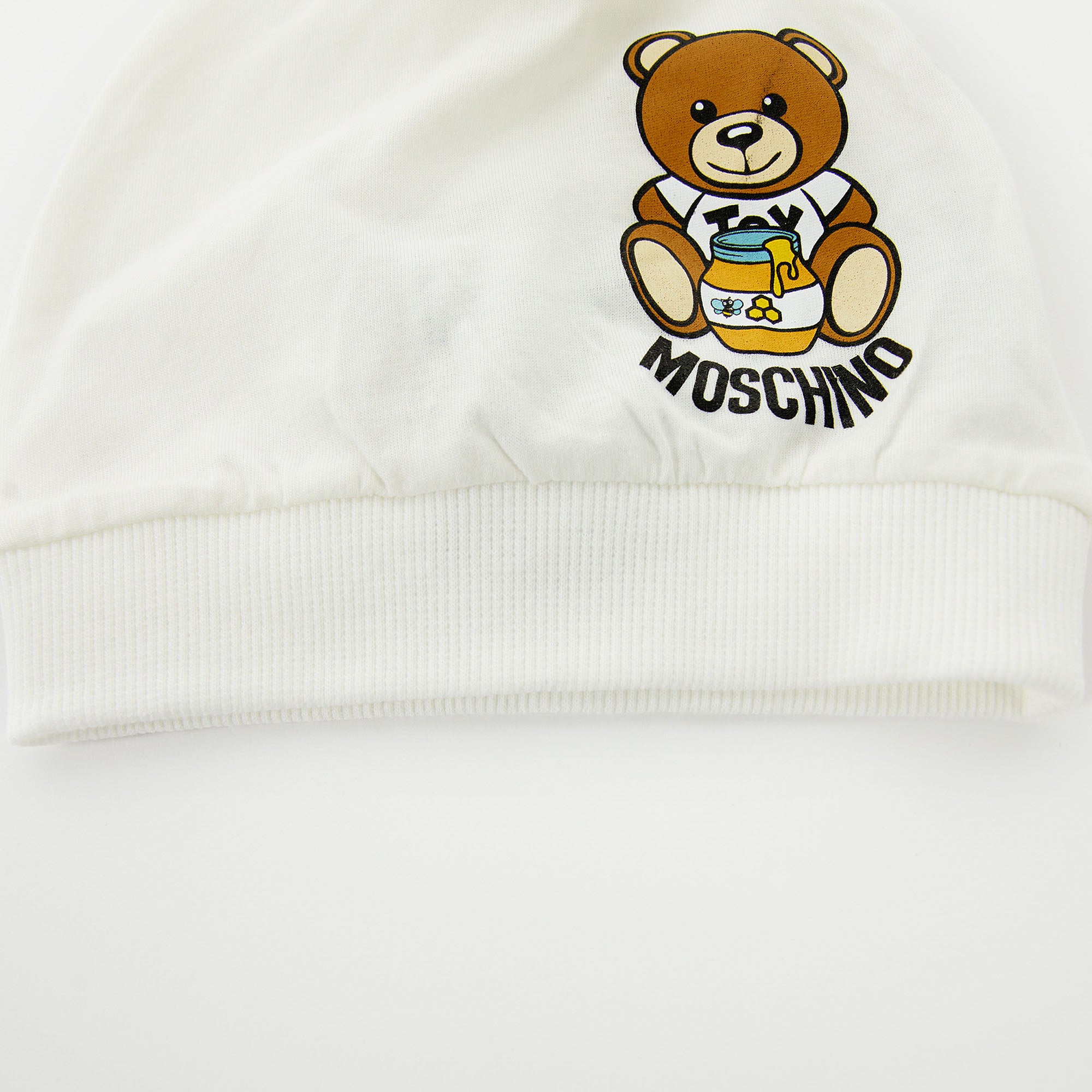 Baby Boys & Girls White Hat & Bib Set