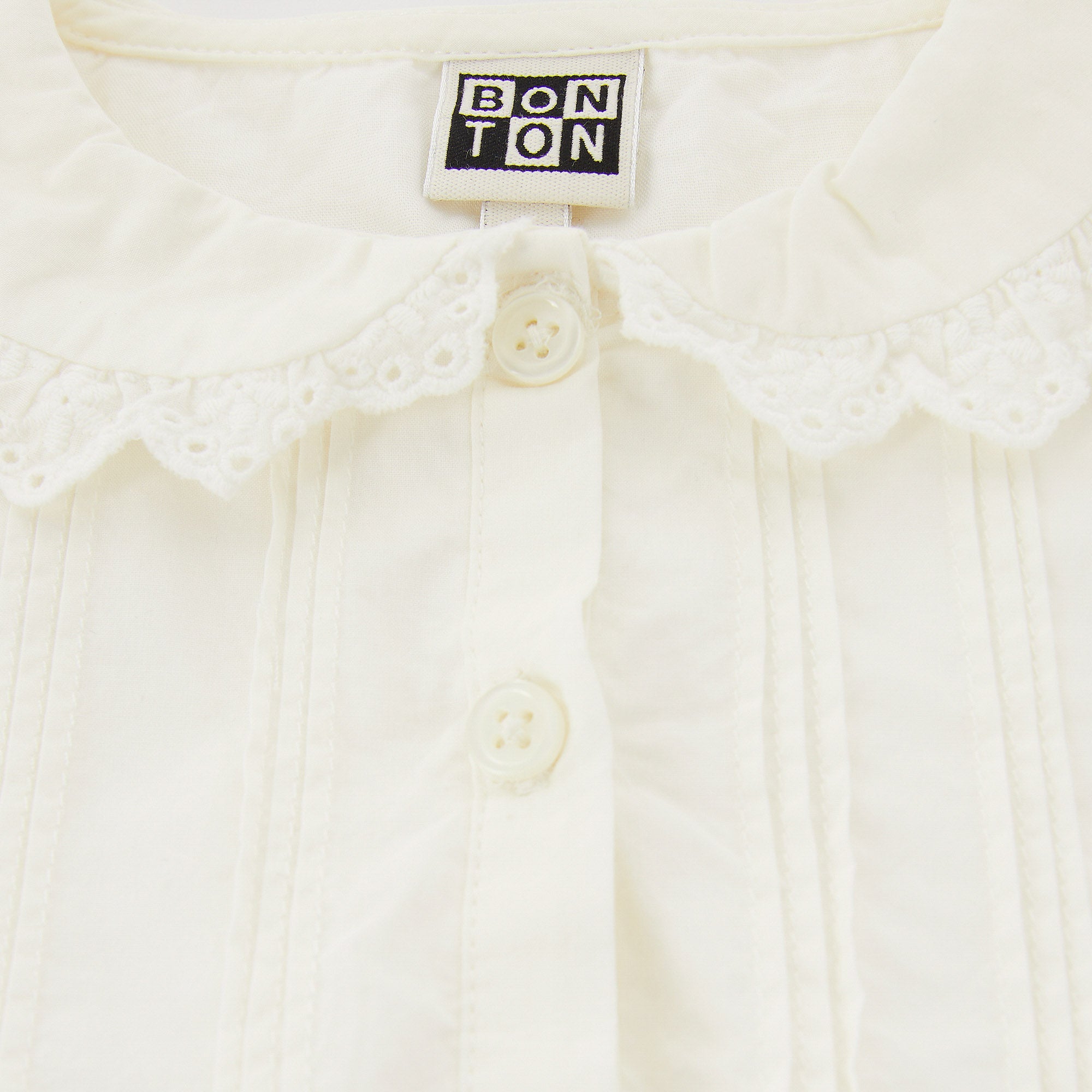 Girls White Cotton Dress