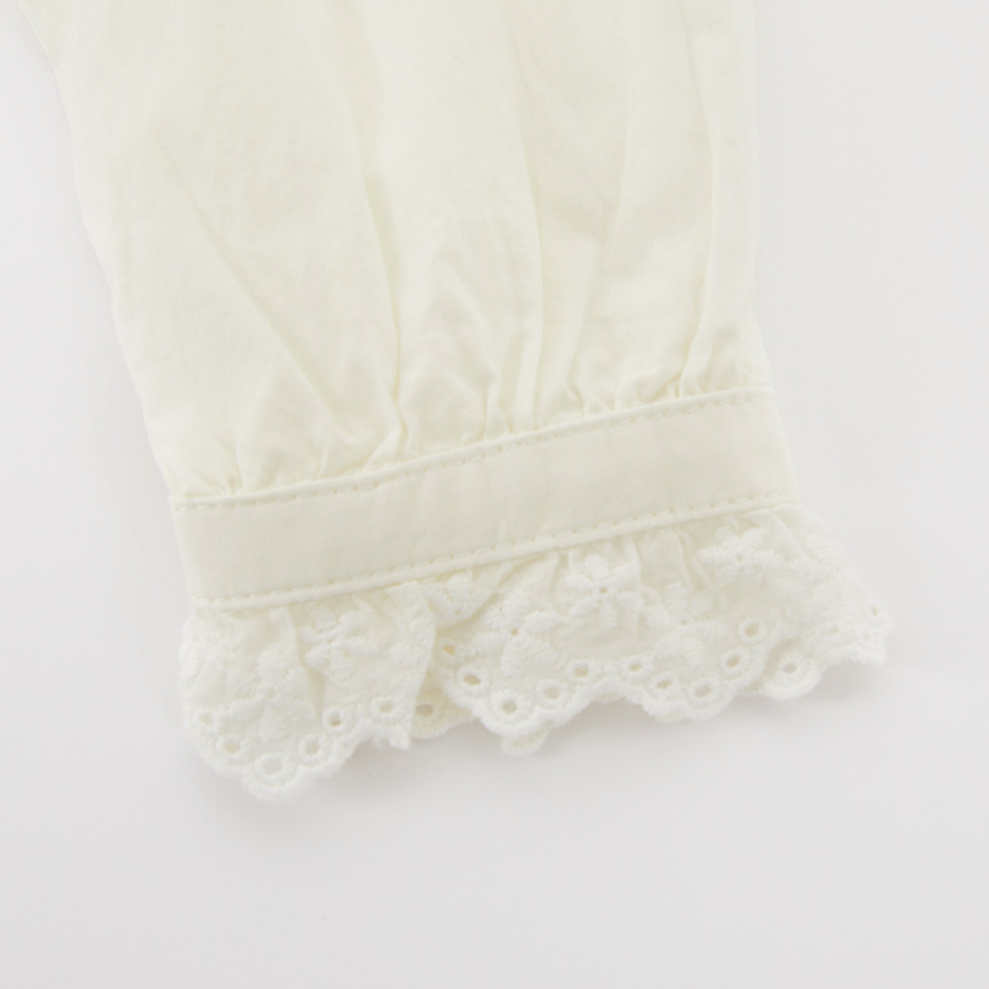 Girls White Cotton Dress