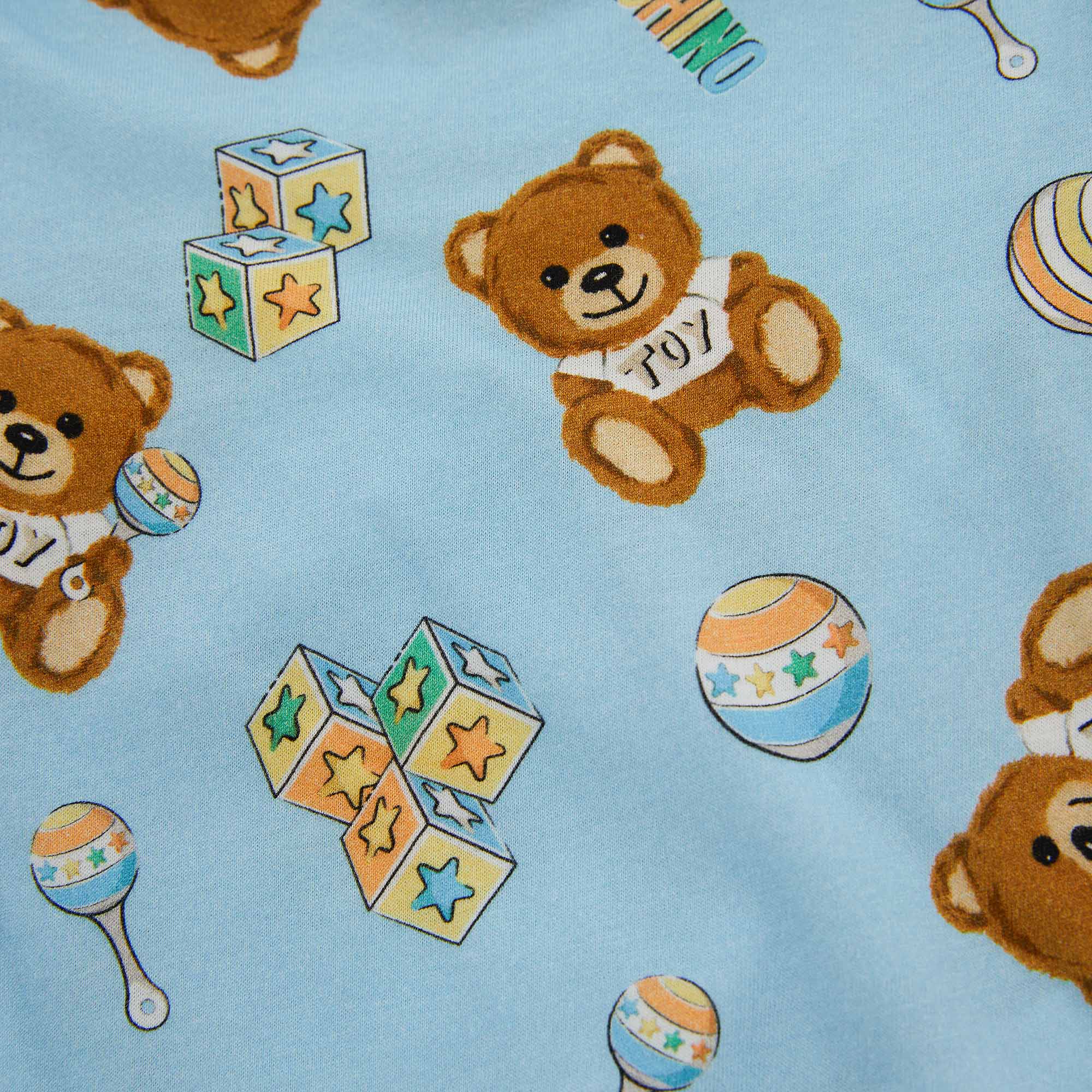 Baby Boys Blue Cotton Babysuit Set