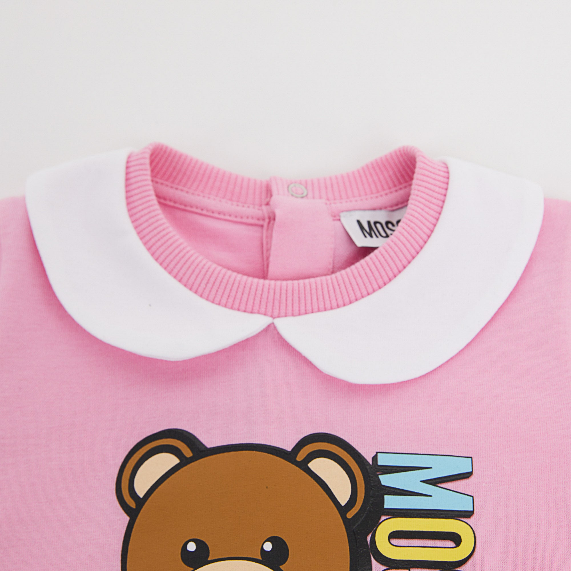 Baby Girls Bright Pink Cotton Babysuit