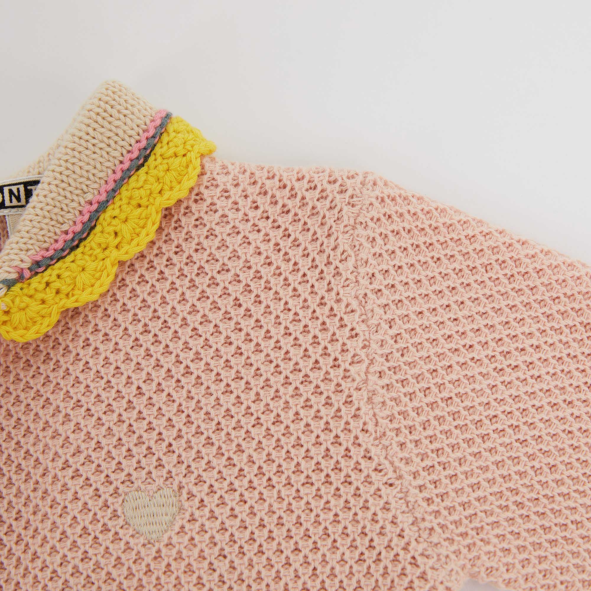 Baby Girls Light Pink Cotton Babysuit