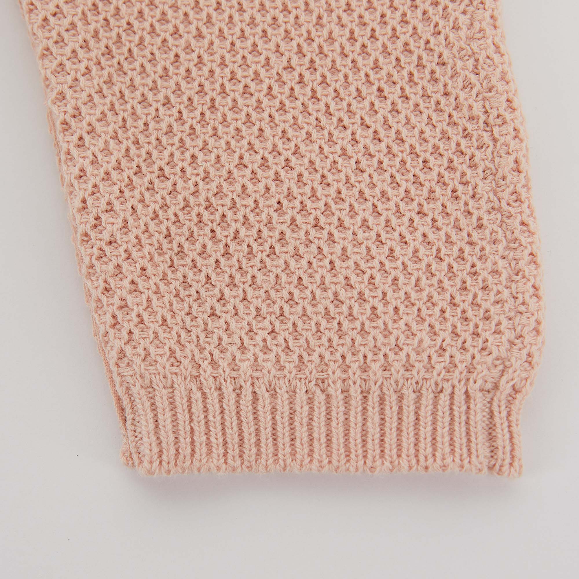 Baby Girls Light Pink Cotton Babysuit
