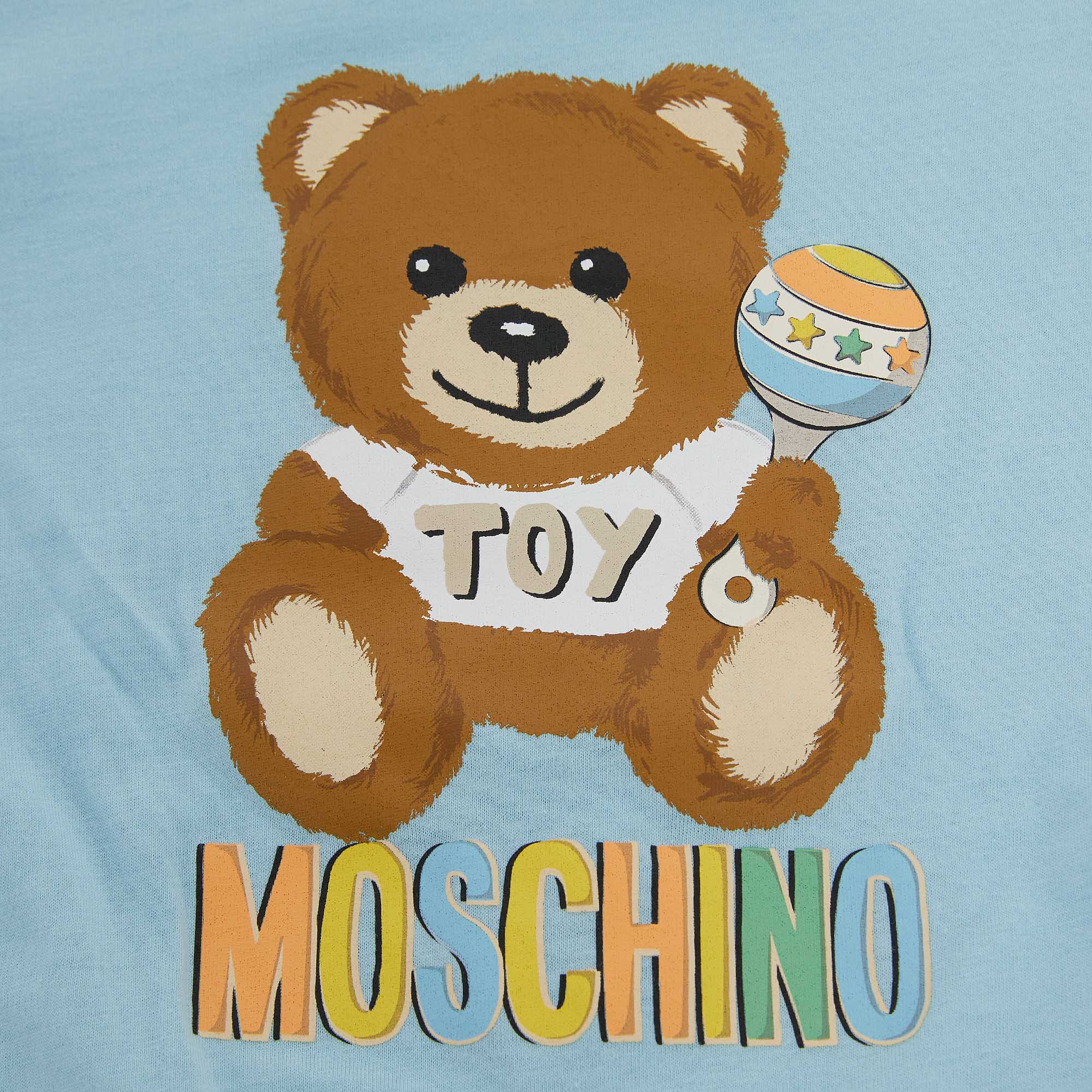 Baby Boys Blue Cotton Babysuit