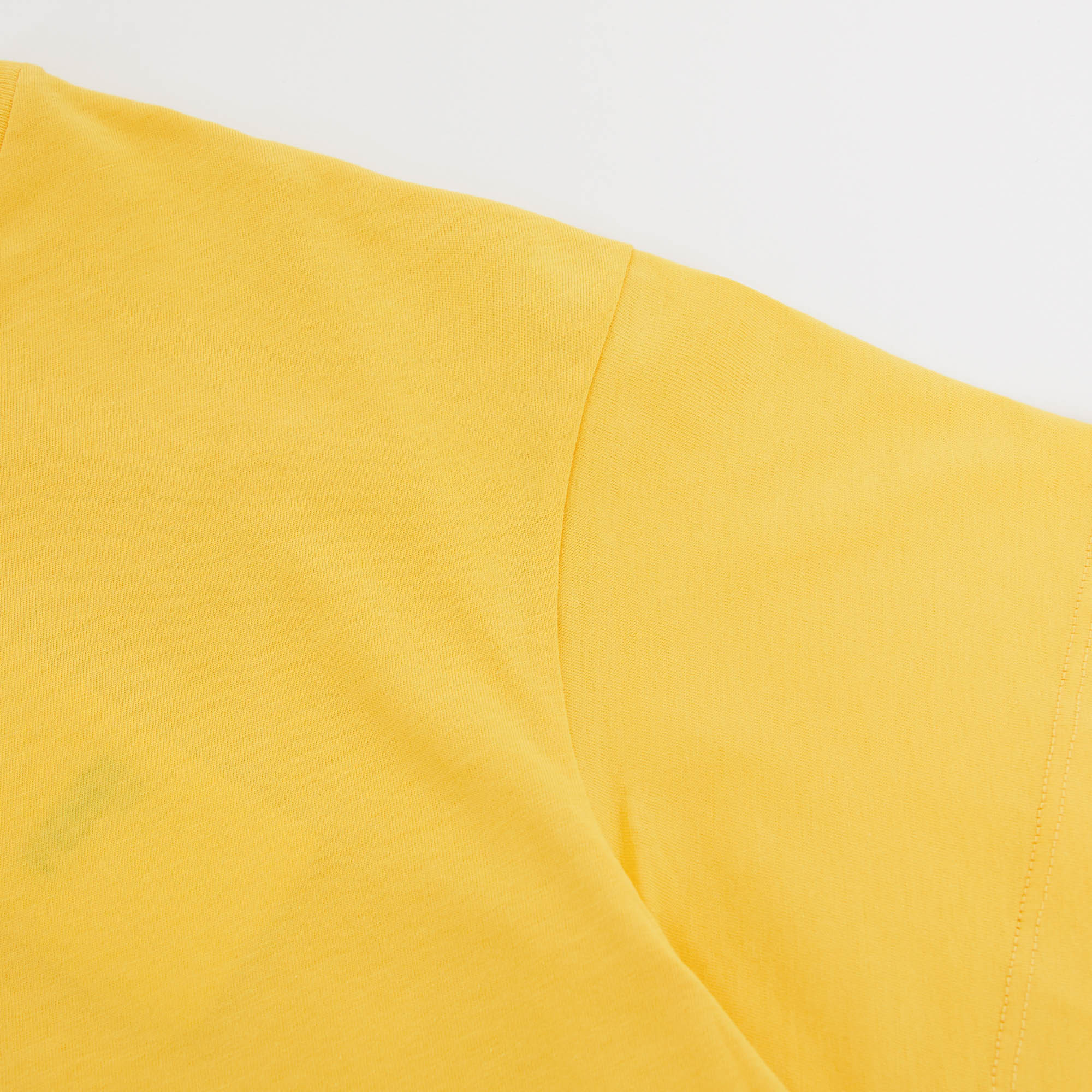Boys & Girls Yellow Logo Cotton T-Shirt