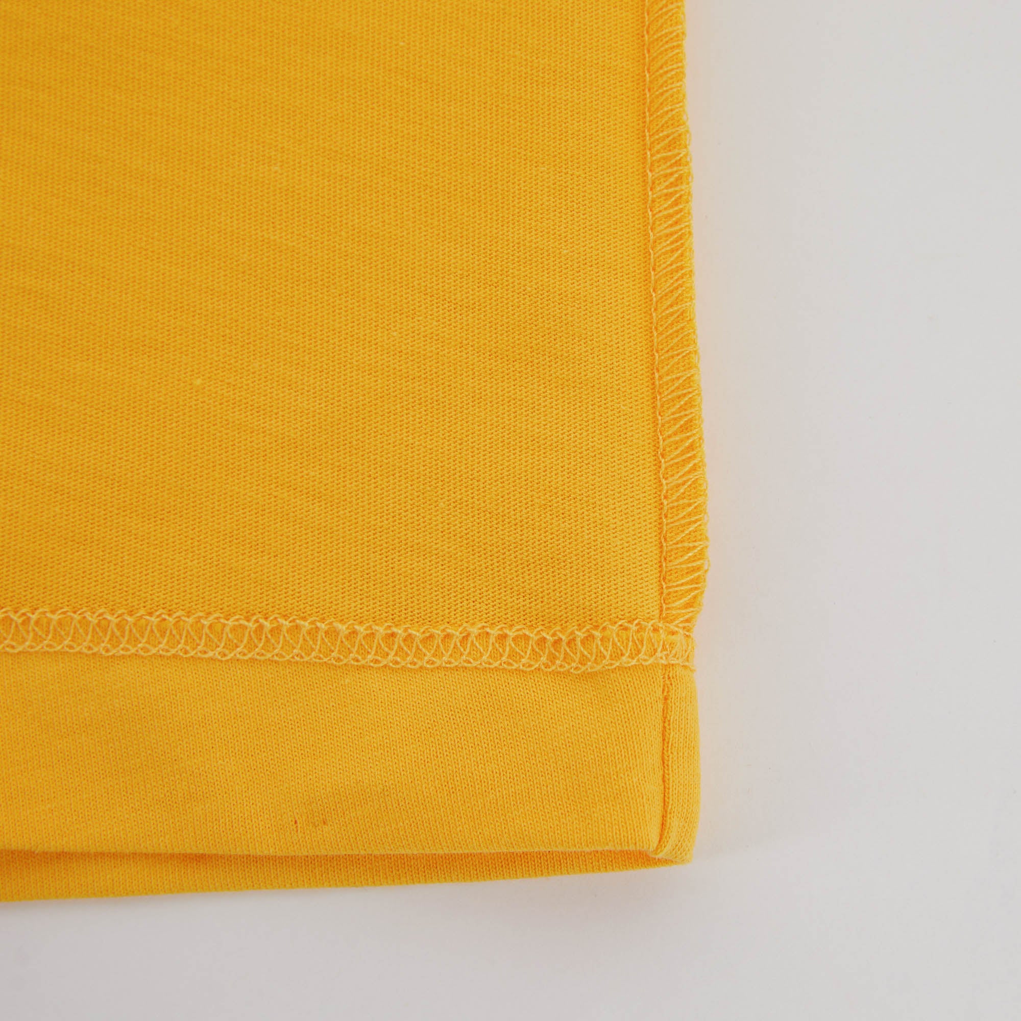 Boys & Girls Yellow Logo Cotton T-Shirt