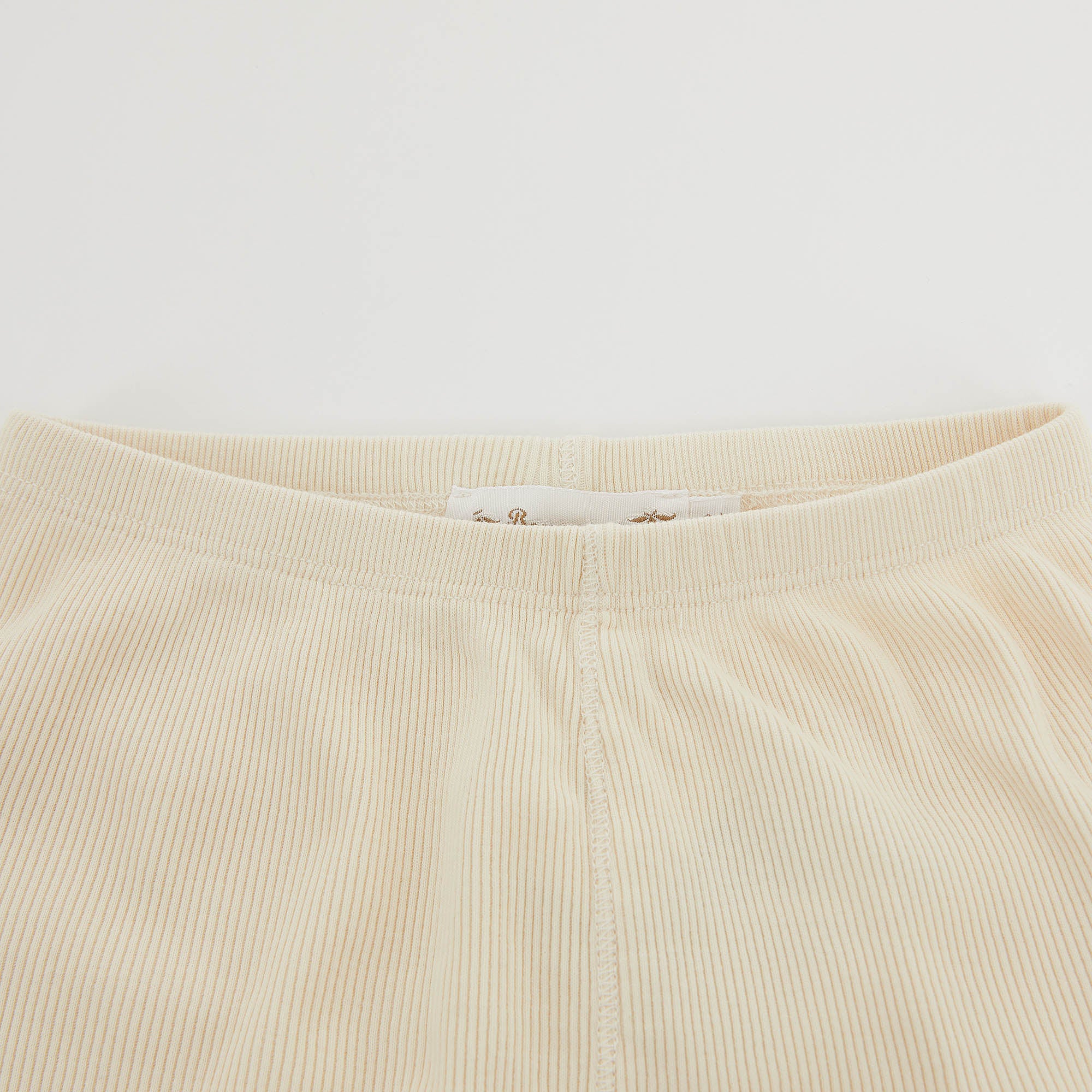 Baby Boys & Girls Ivory Cotton Trousers