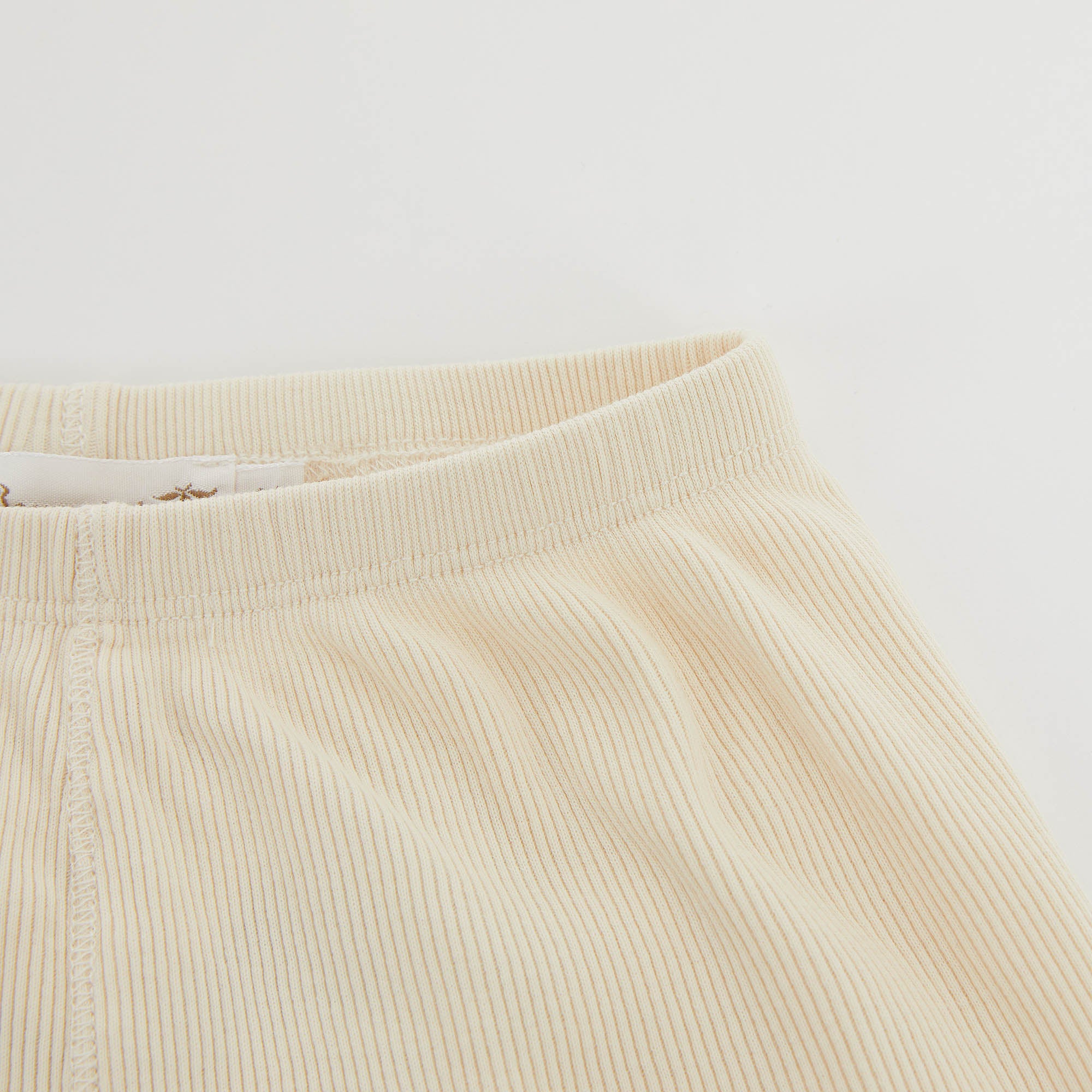 Baby Boys & Girls Ivory Cotton Trousers