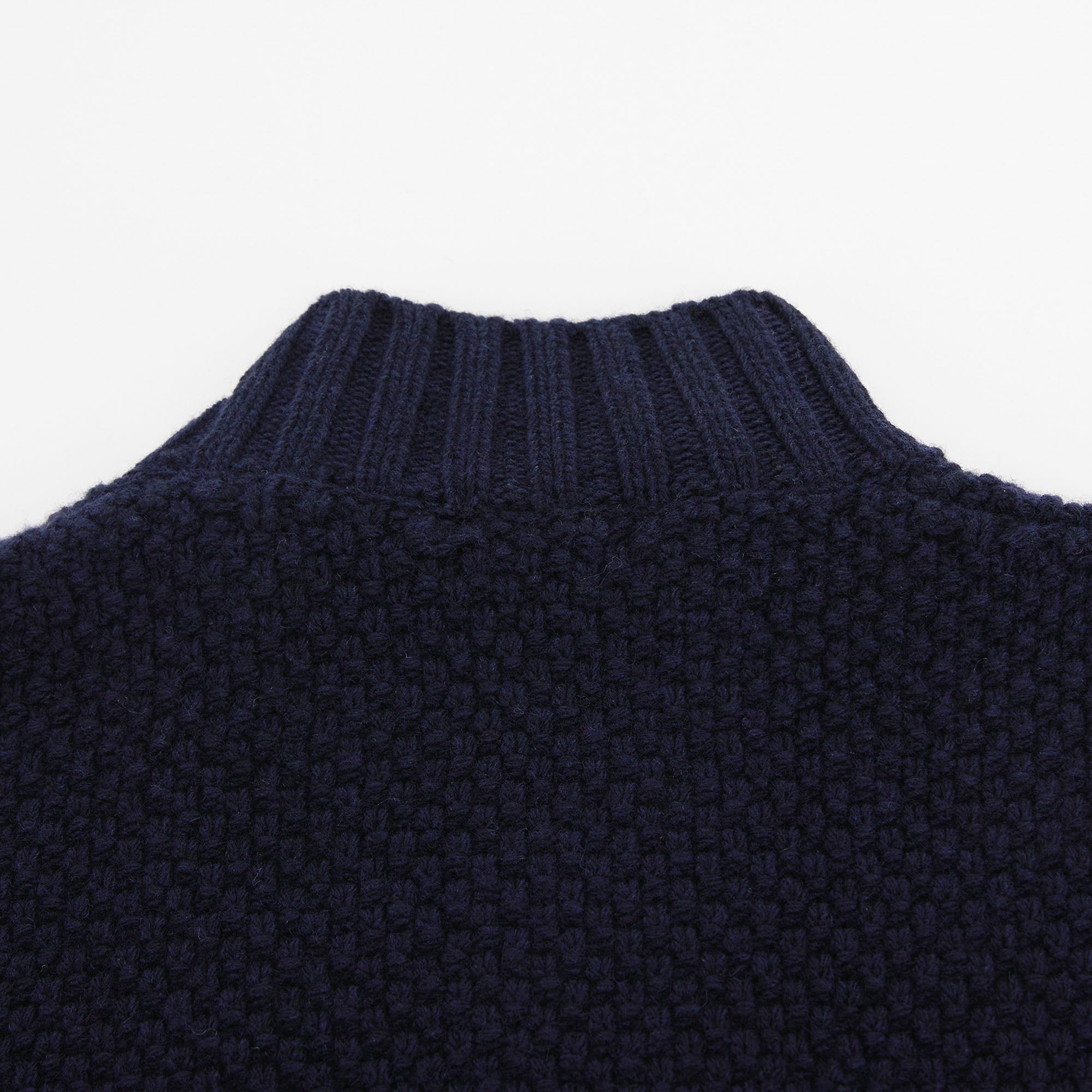 Boys Navy Wool Cardigan