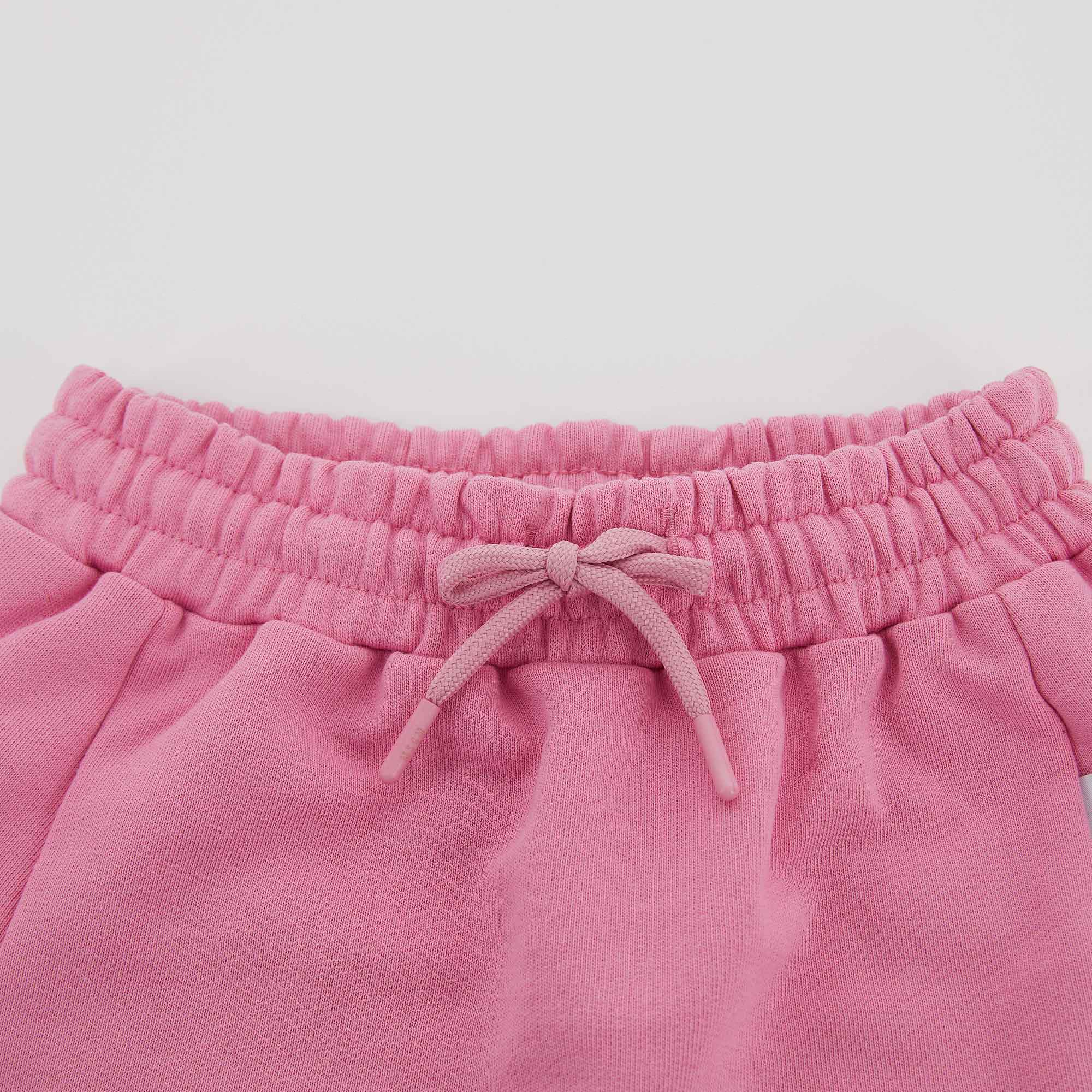 Girls Pink Logo Cotton Skirt
