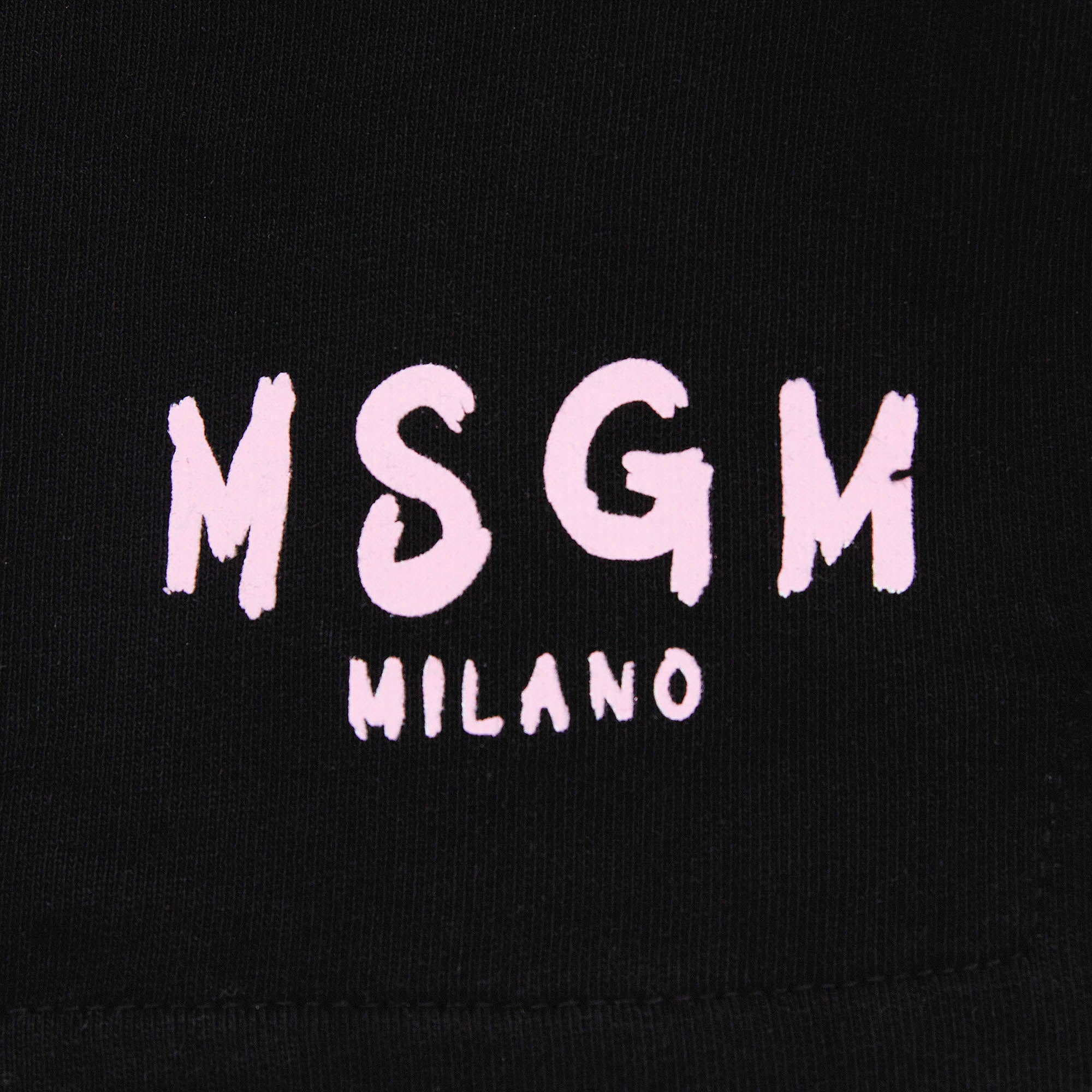 Girls Black Logo Cotton Skirt