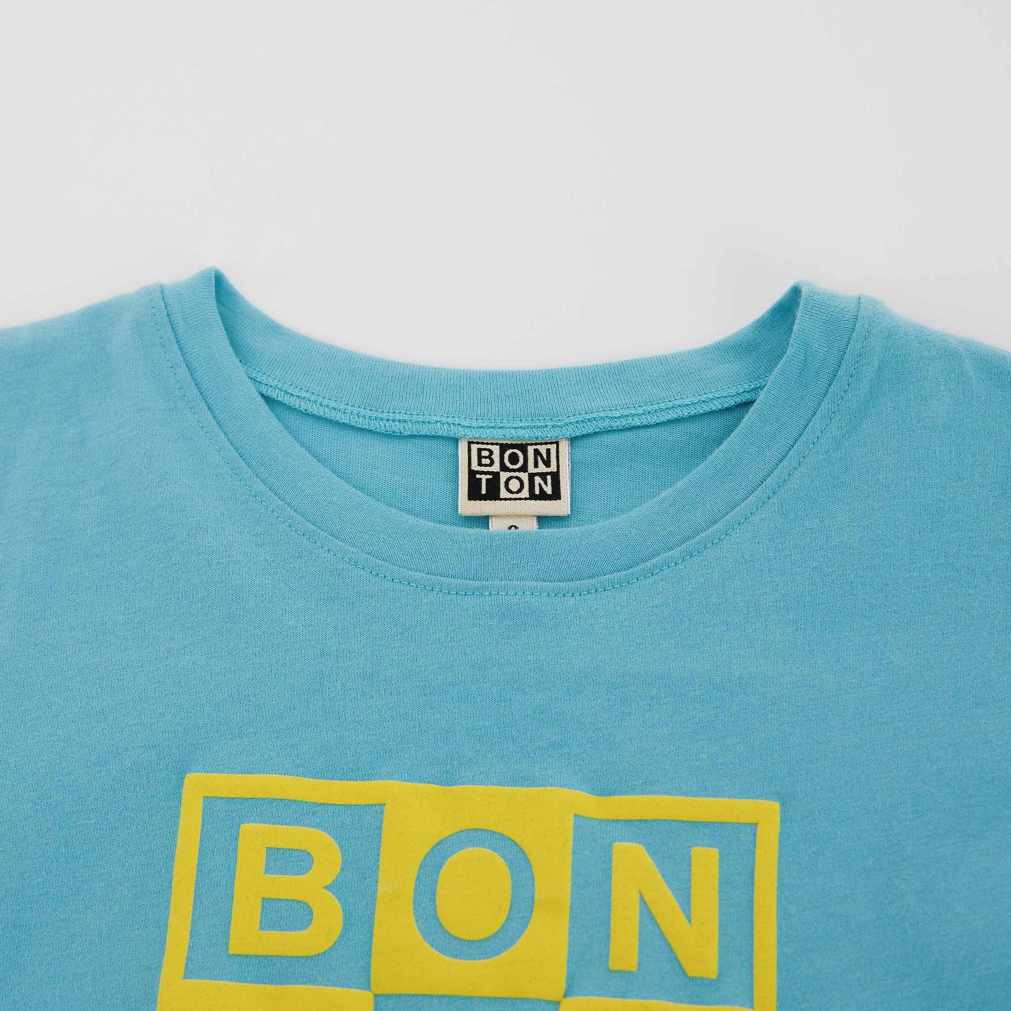 Boys Blue Logo Cotton T-Shirt