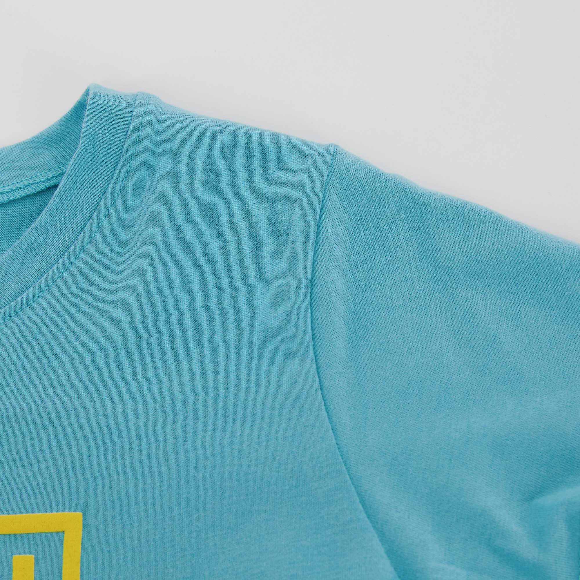 Boys Blue Logo Cotton T-Shirt