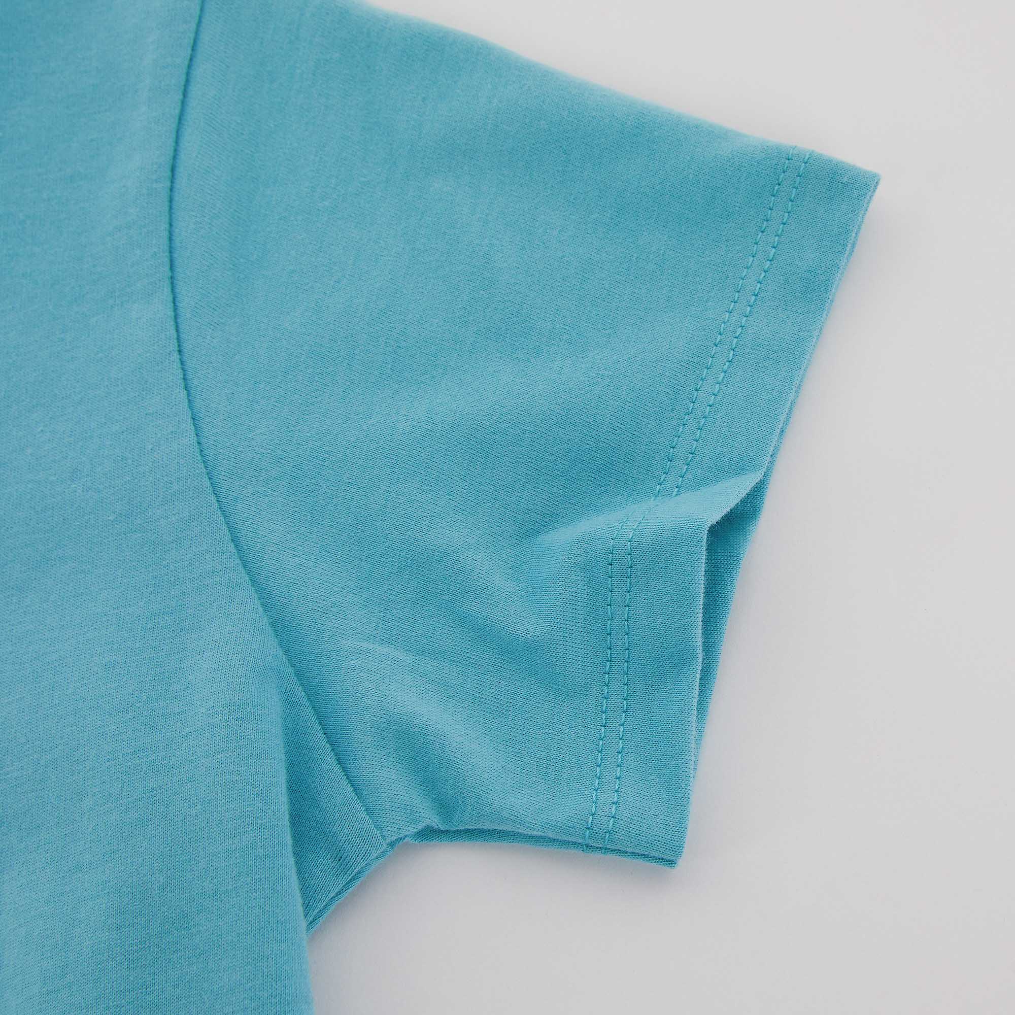 Boys Blue Logo Cotton T-Shirt