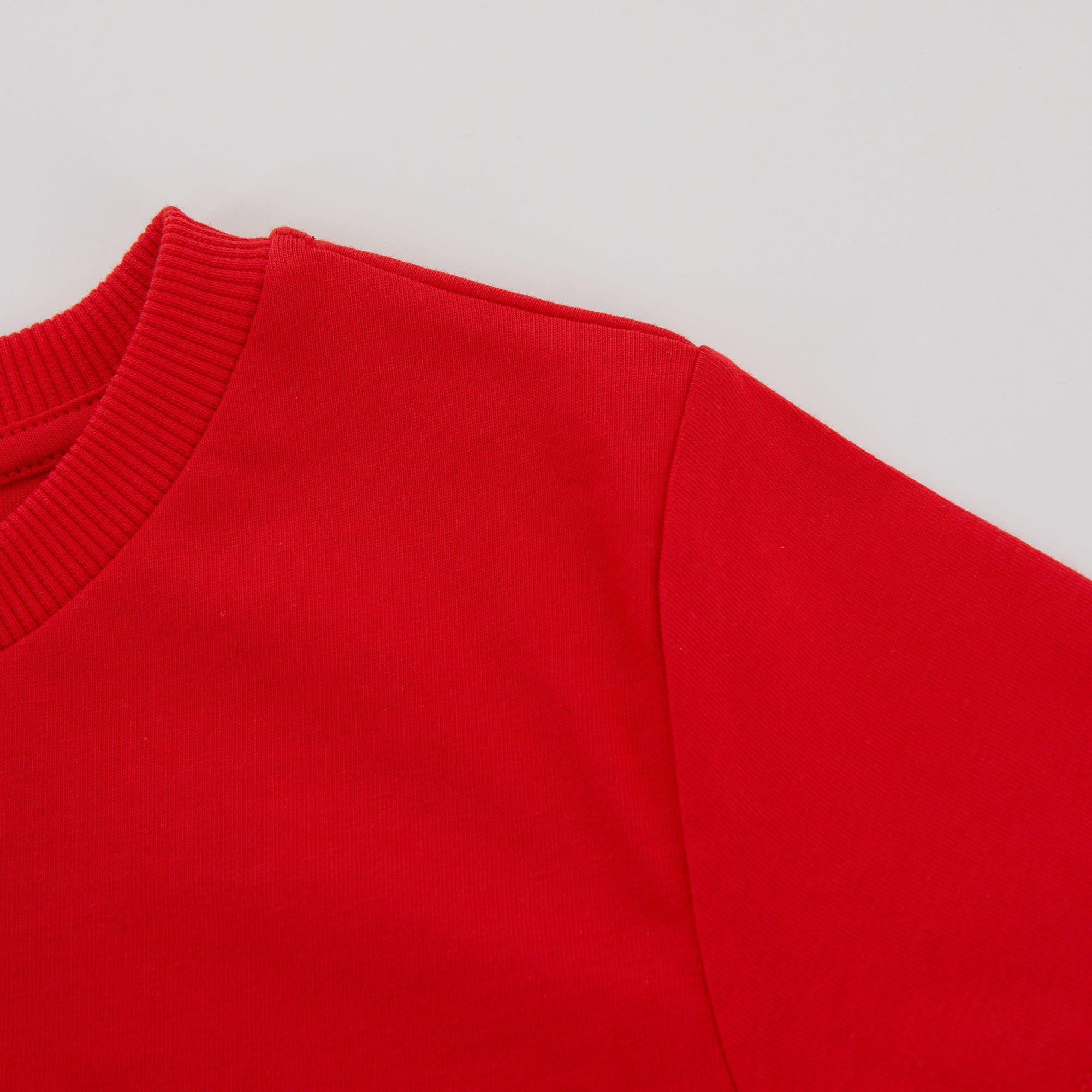 Boys & Girls Red Logo Cotton T-Shirt