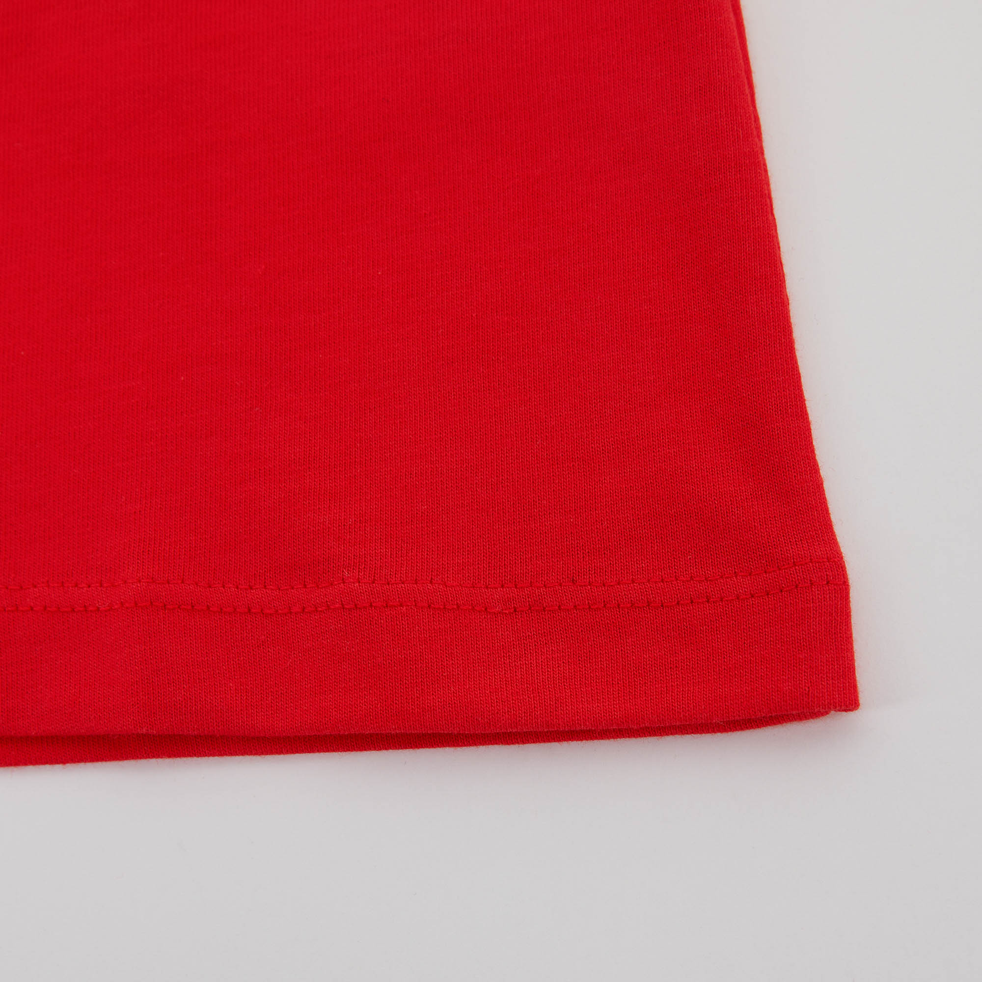 Boys & Girls Red Logo Cotton T-Shirt