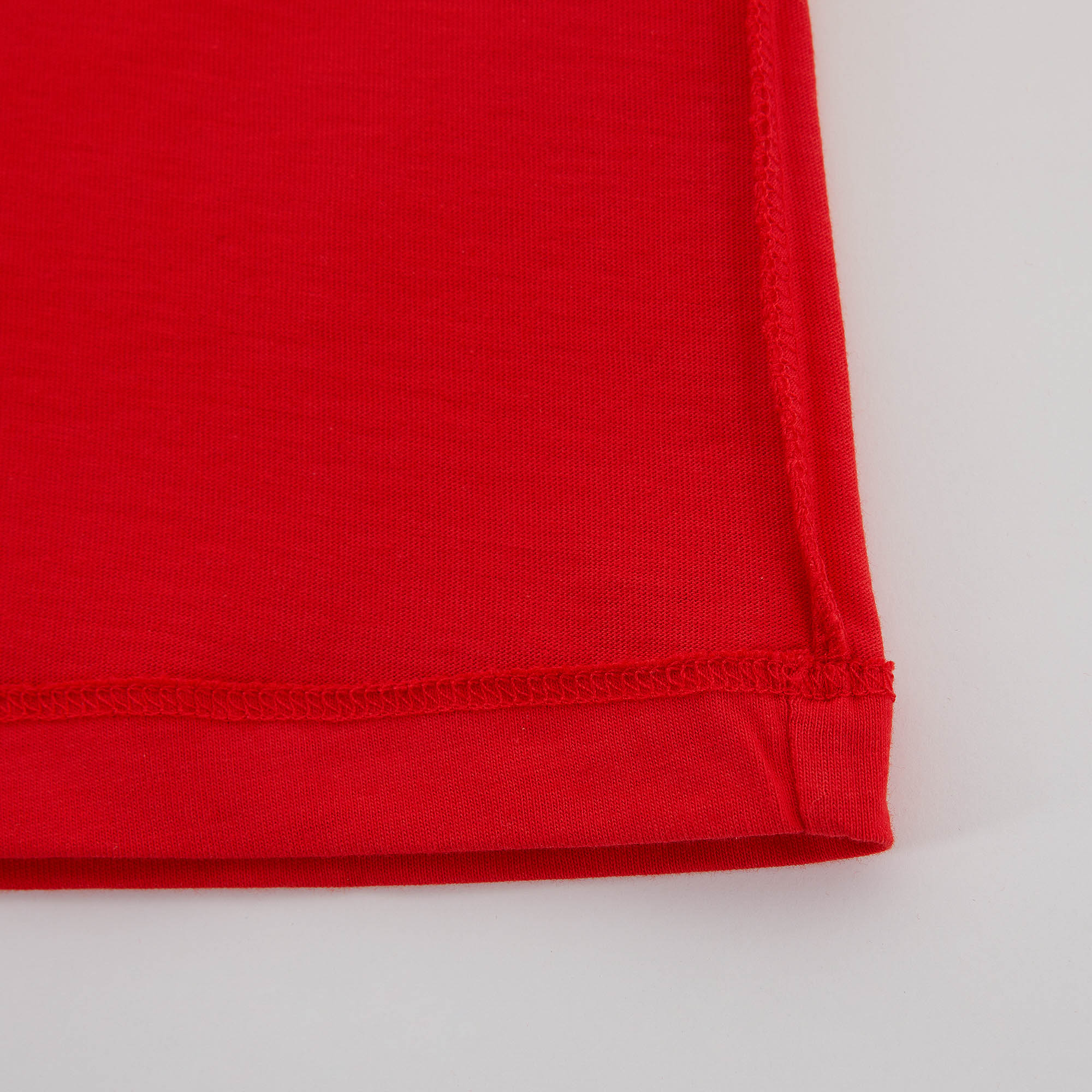 Boys & Girls Red Logo Cotton T-Shirt