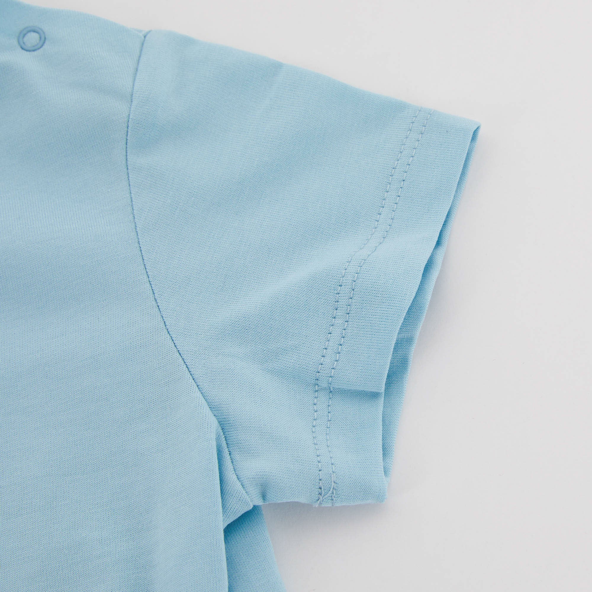 Baby Boys & Girls Blue Logo Cotton T-Shirt