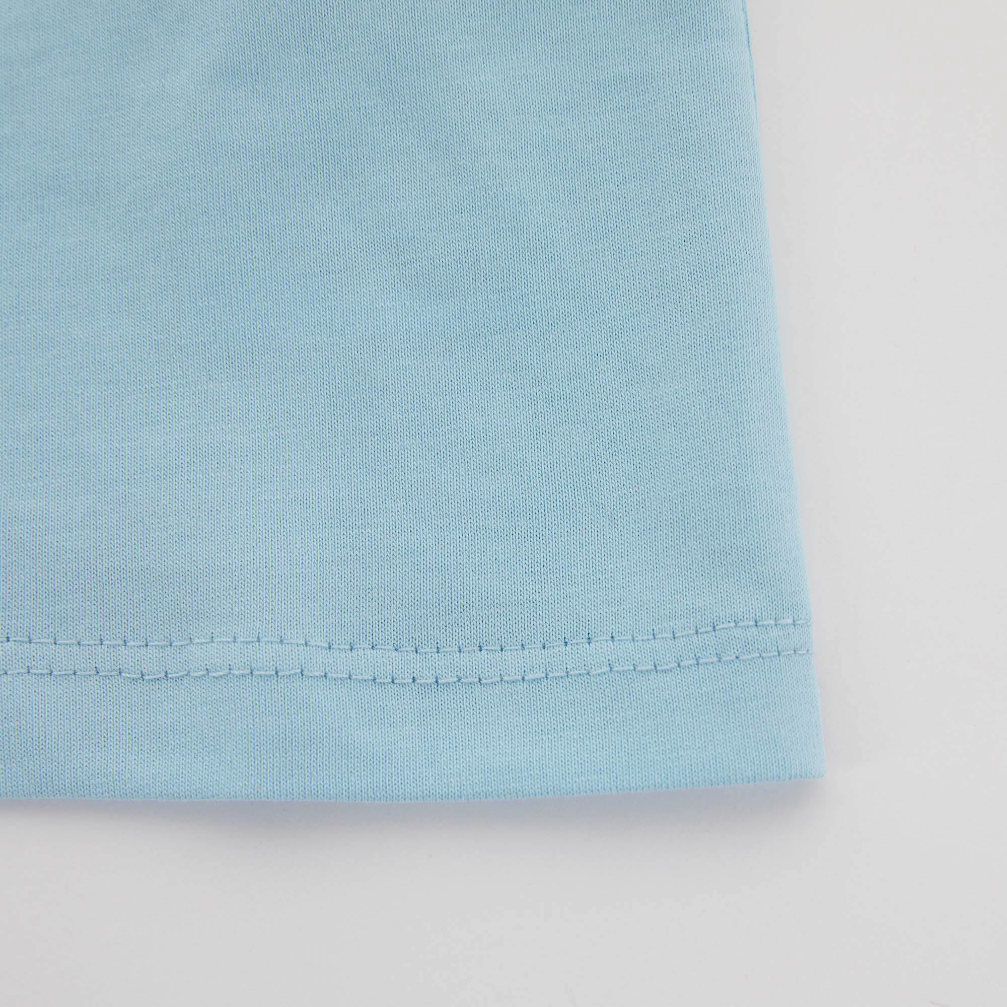 Baby Boys & Girls Blue Logo Cotton T-Shirt