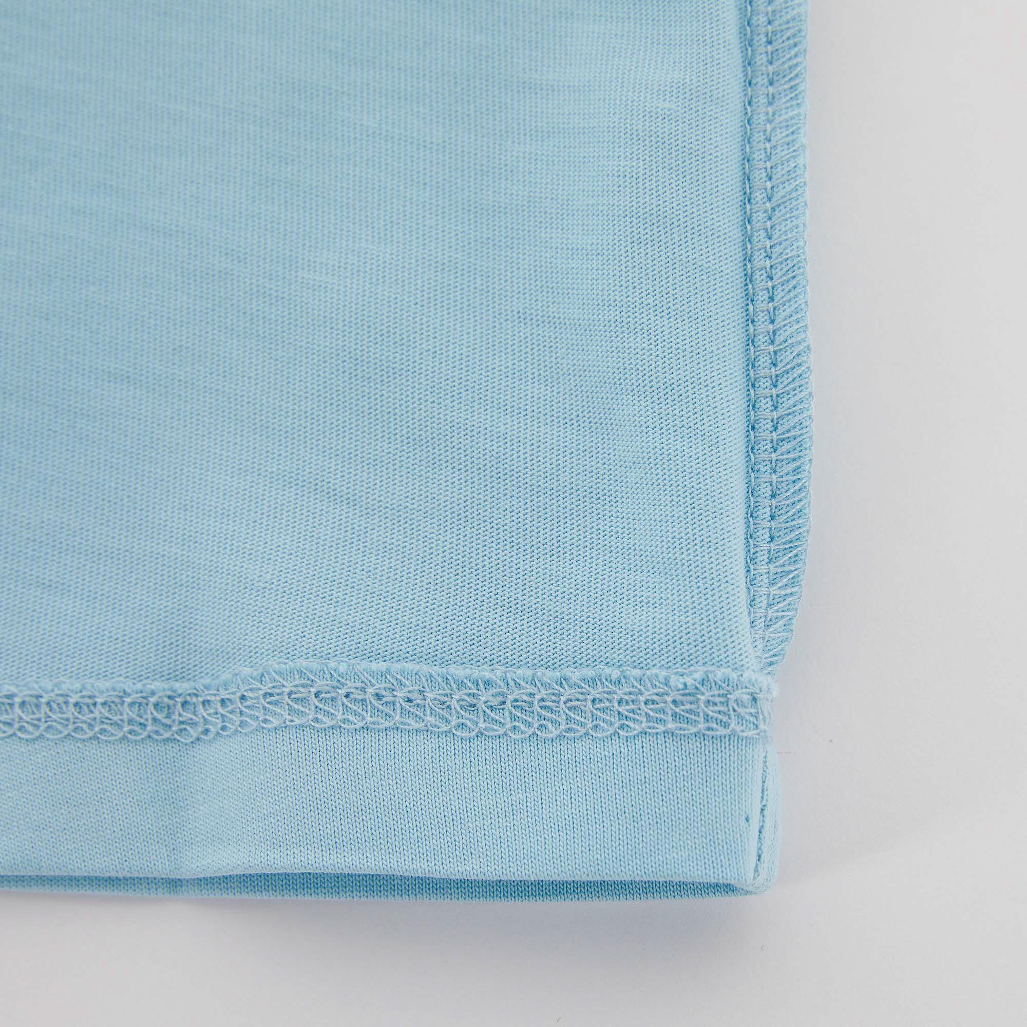 Baby Boys & Girls Blue Logo Cotton T-Shirt