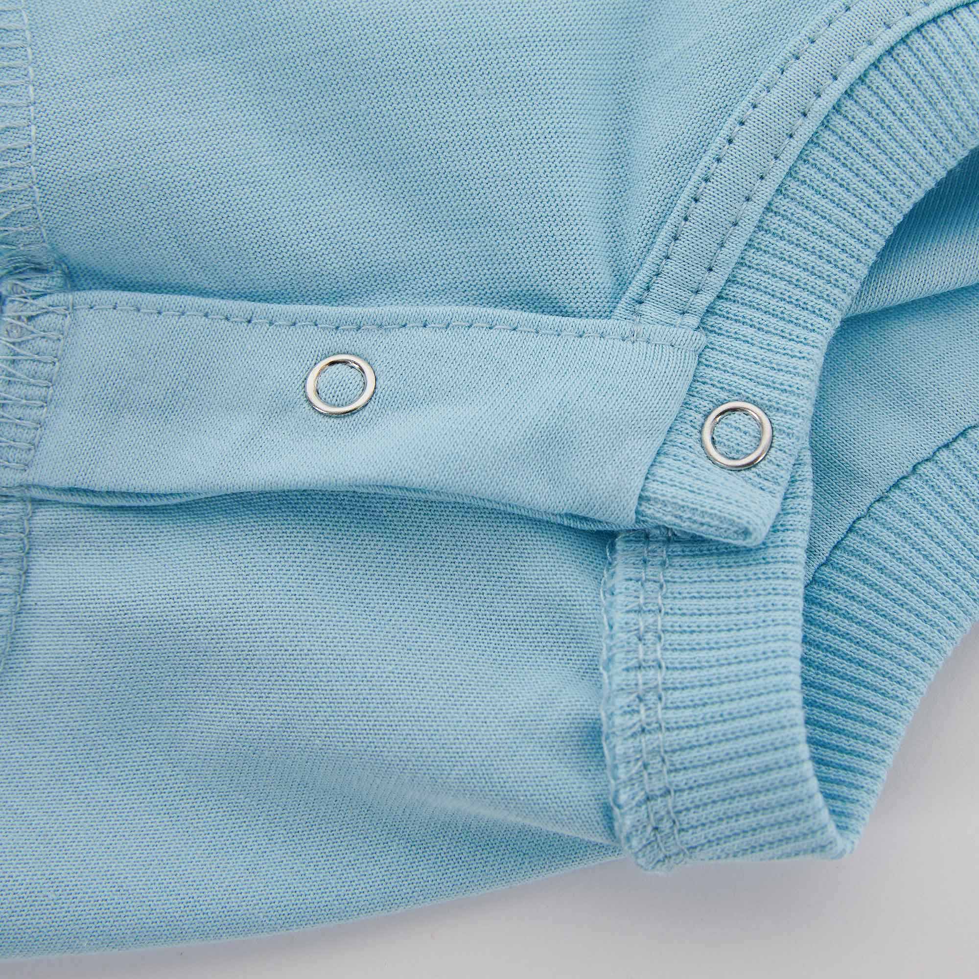 Baby Boys & Girls Blue Logo Cotton T-Shirt