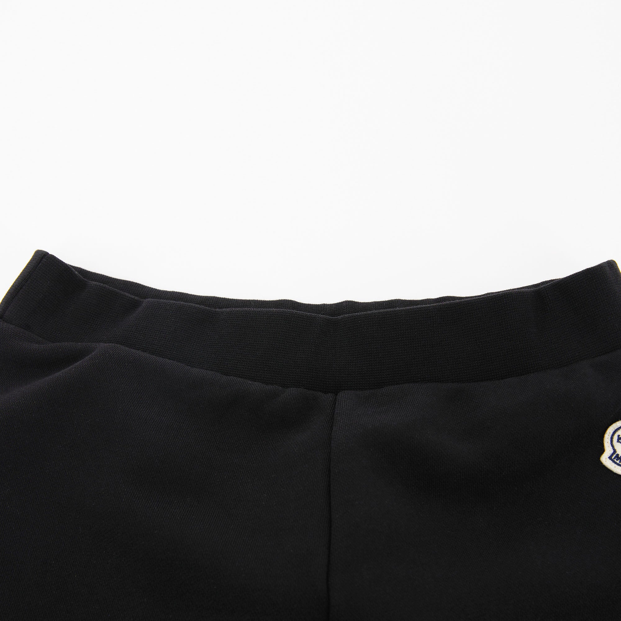 Girls Black Logo Cotton Trousers