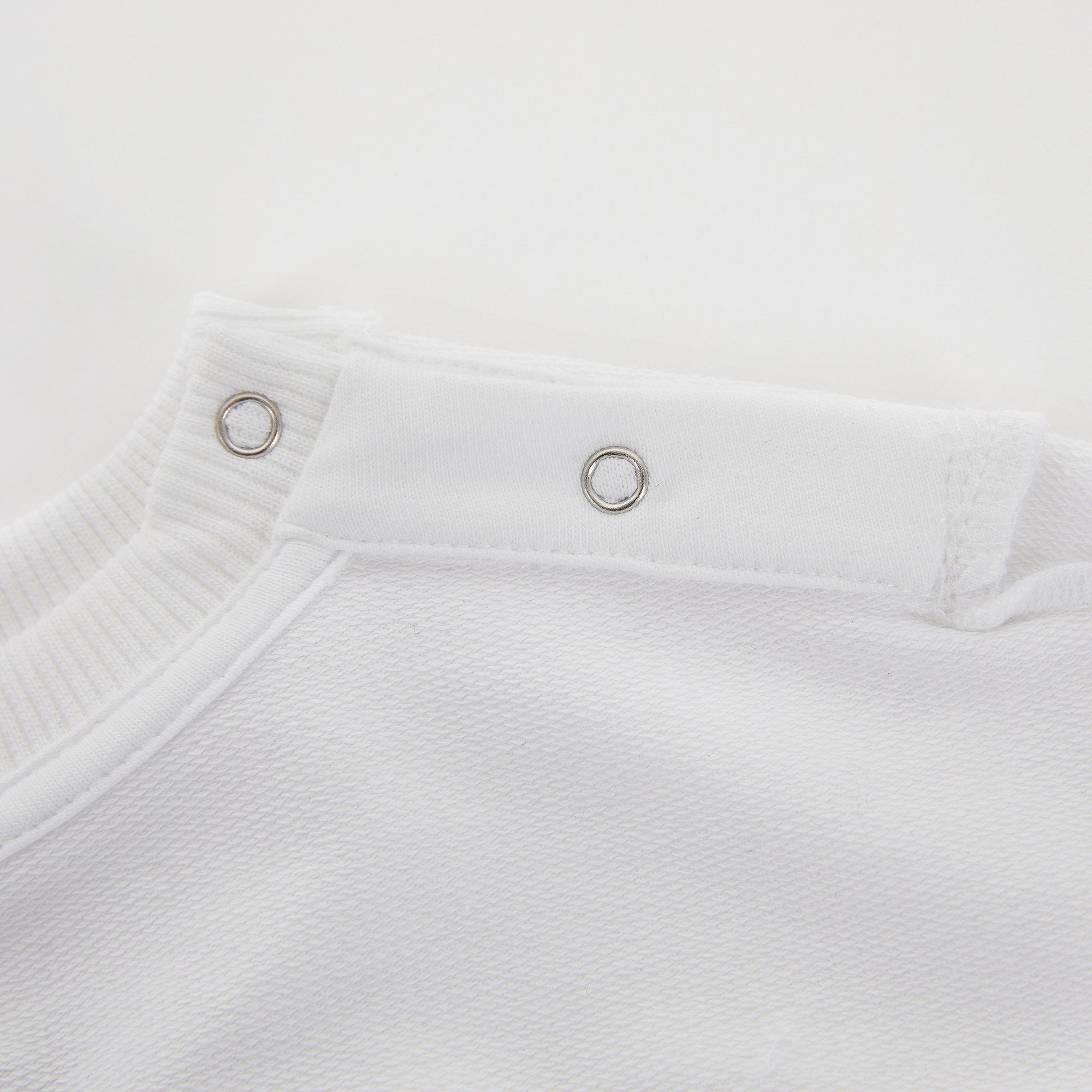 Baby Girls White Printed Cotton Sweatshirt