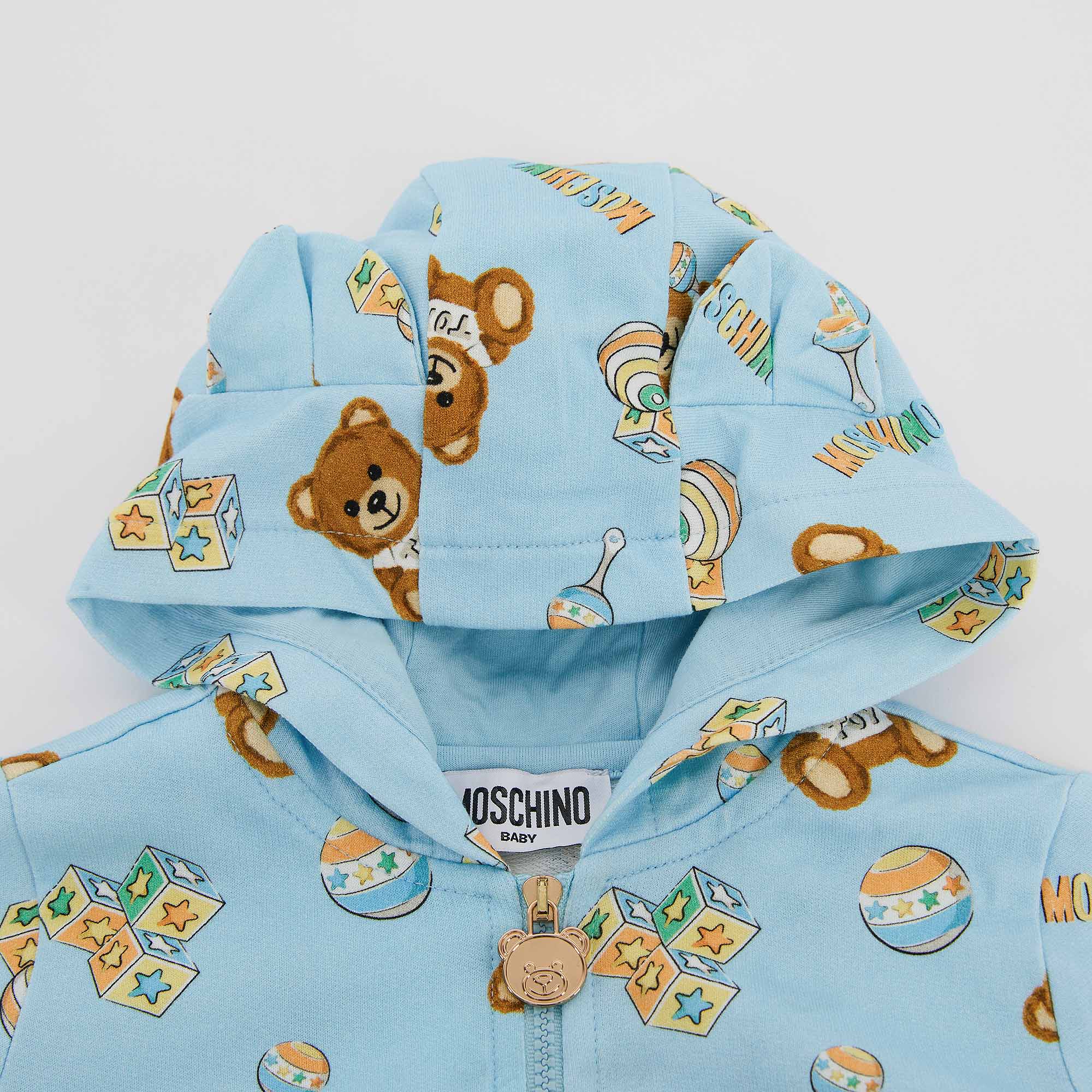 Baby Boys Blue Cotton Set
