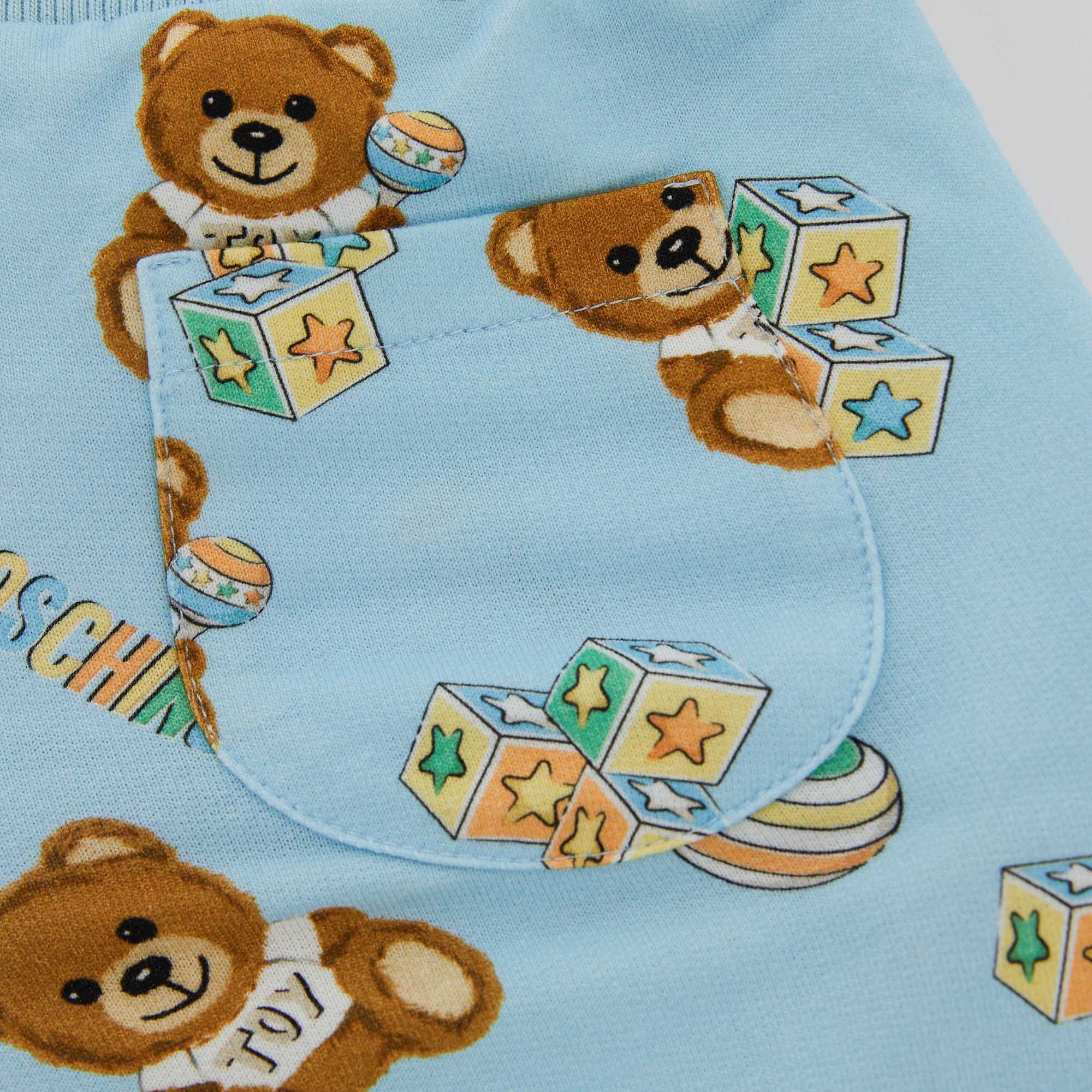 Baby Boys Blue Cotton Set