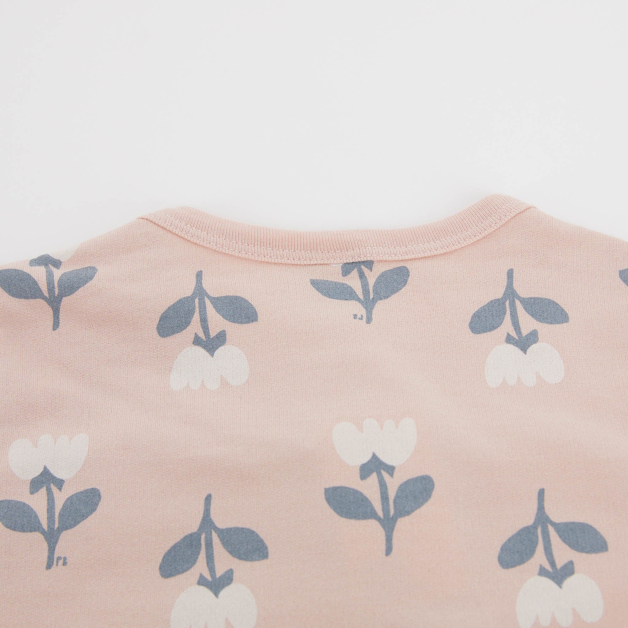 Girls Pink Printed Cotton Set
