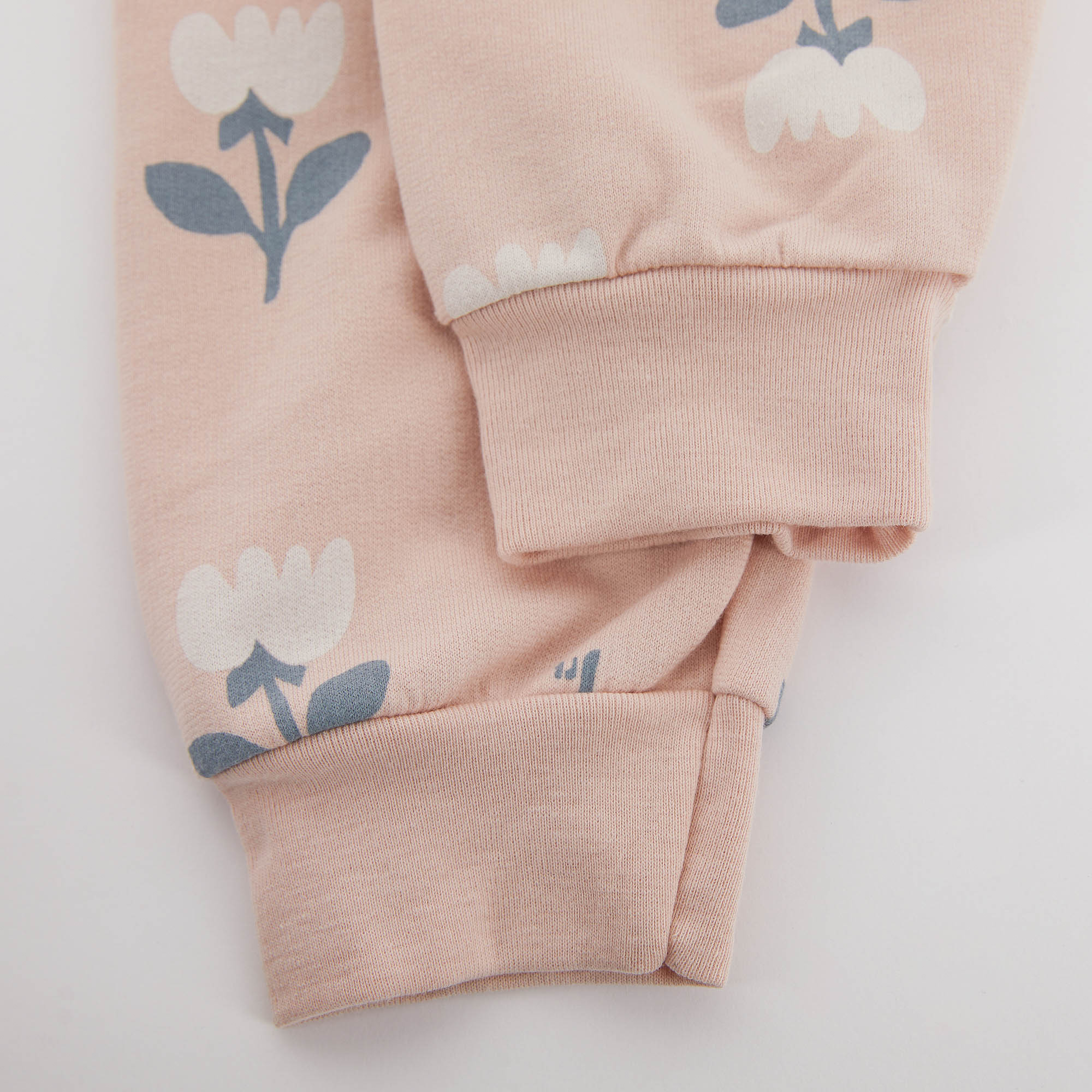 Girls Pink Printed Cotton Set
