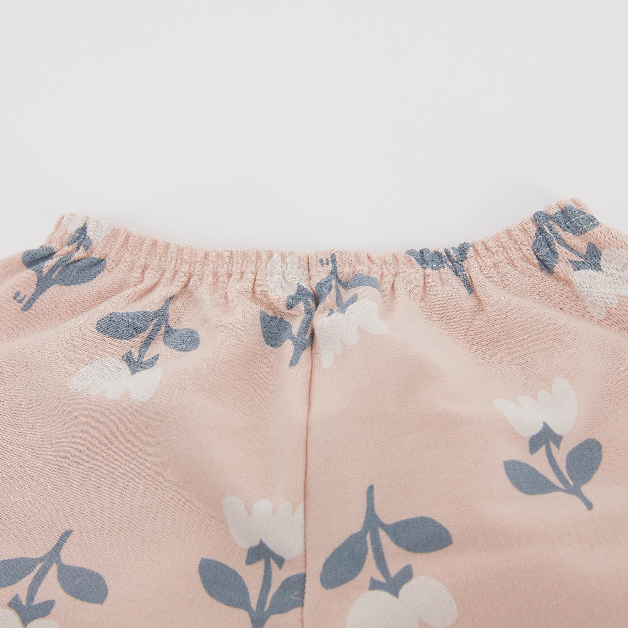 Girls Pink Printed Cotton Set