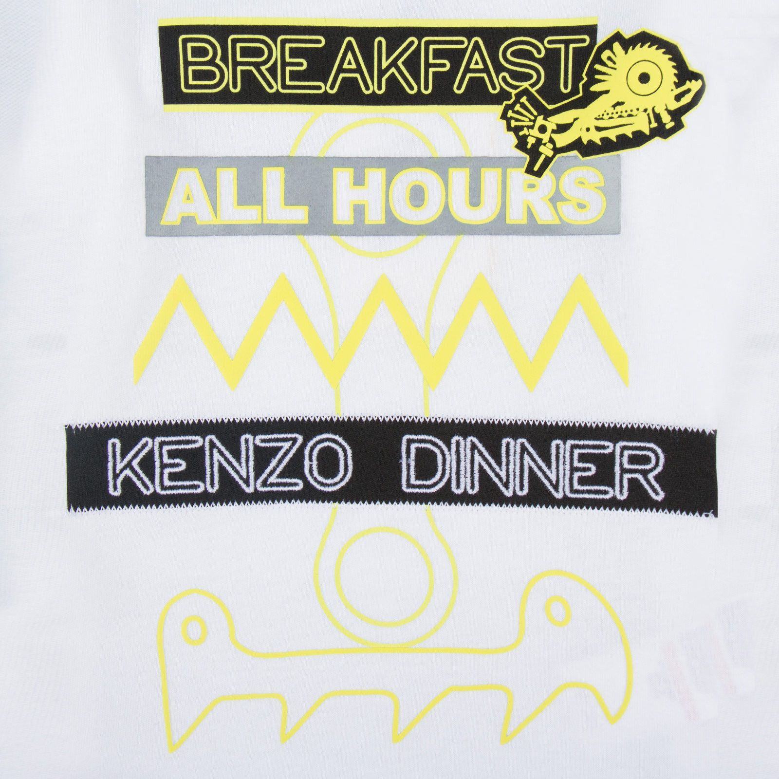 Boys White Monster Dinner Printed T-Shirt - CÉMAROSE | Children's Fashion Store - 3